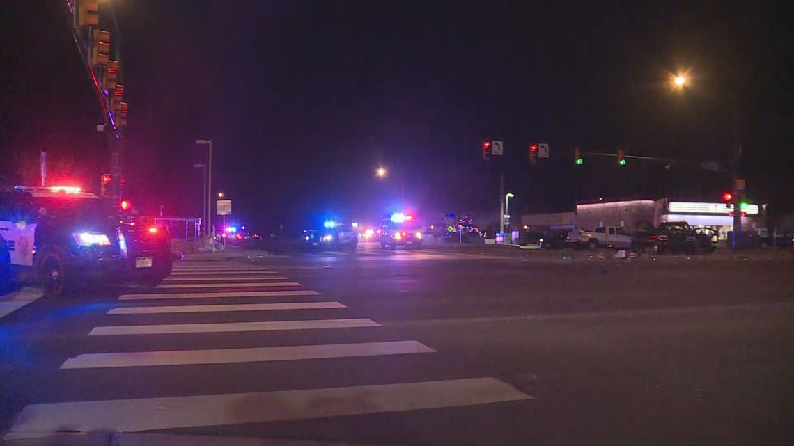 1 dead in officer-involved shooting after robberies, crash in ...