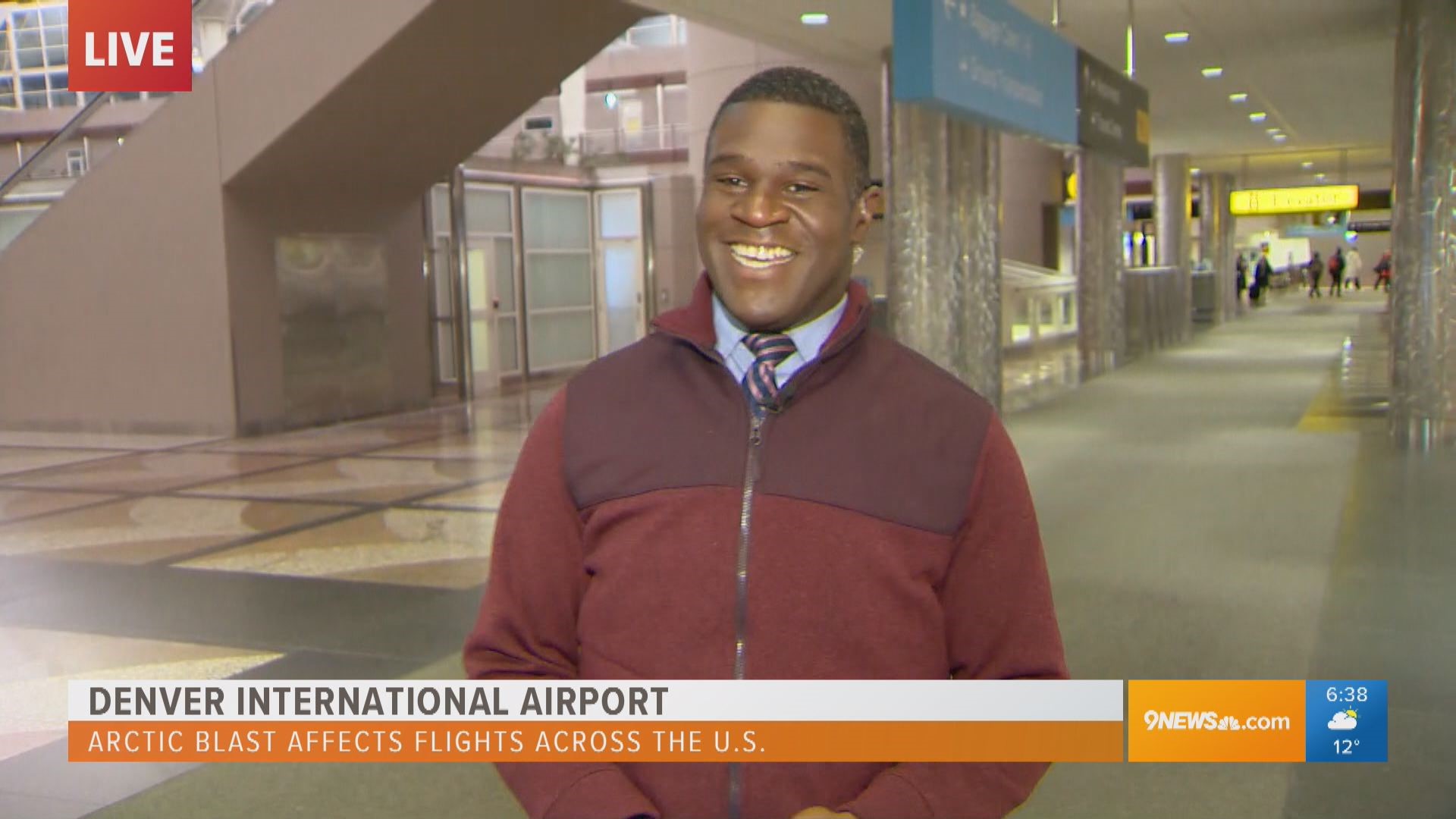 DIA flights to the Midwest continue to be delayed or cancelled; Eddie Randle visited the airport to see firsthand what to expect.