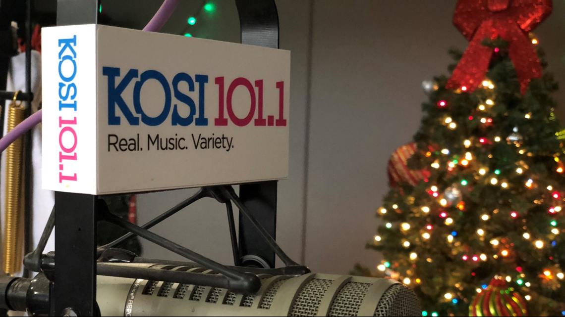 When will KOSI 101.1 switch to Christmas music?