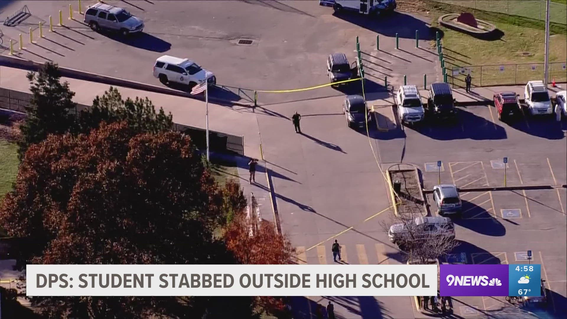 Student stabbed outside high school, DPS says | 9news.com