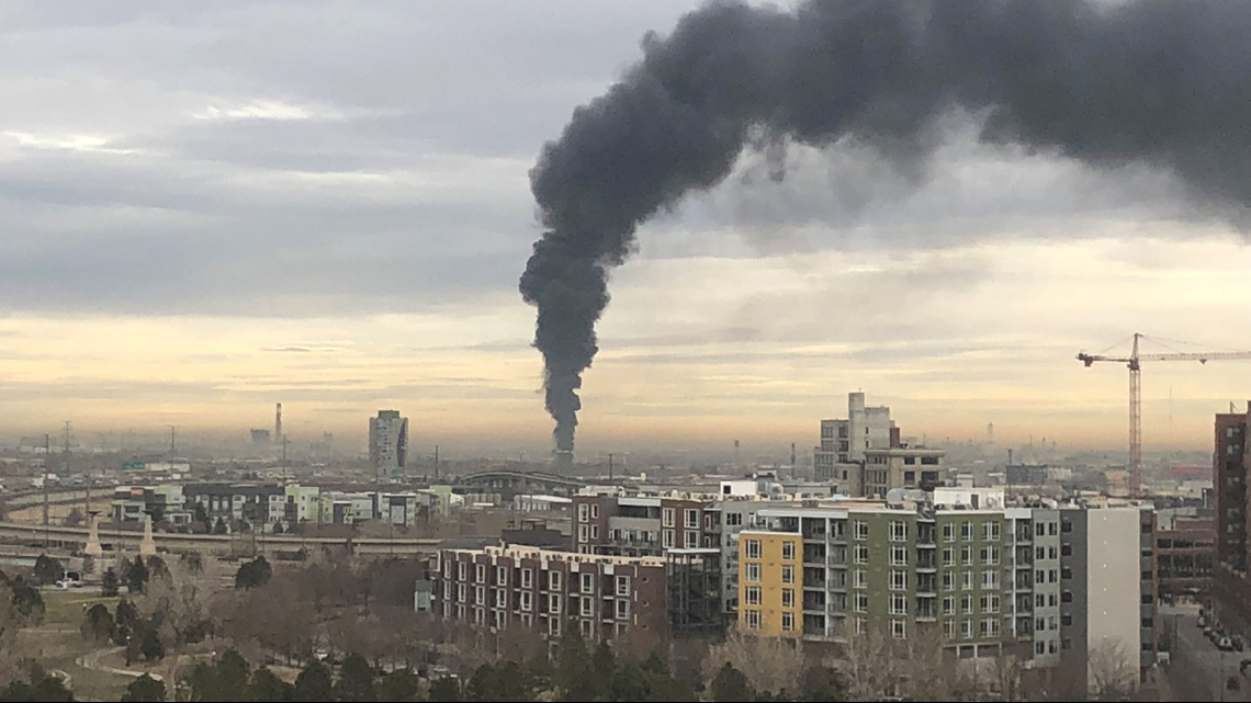 Denver-area Scrap Yard Fire Causes Massive Smoke Plume | 9news.com