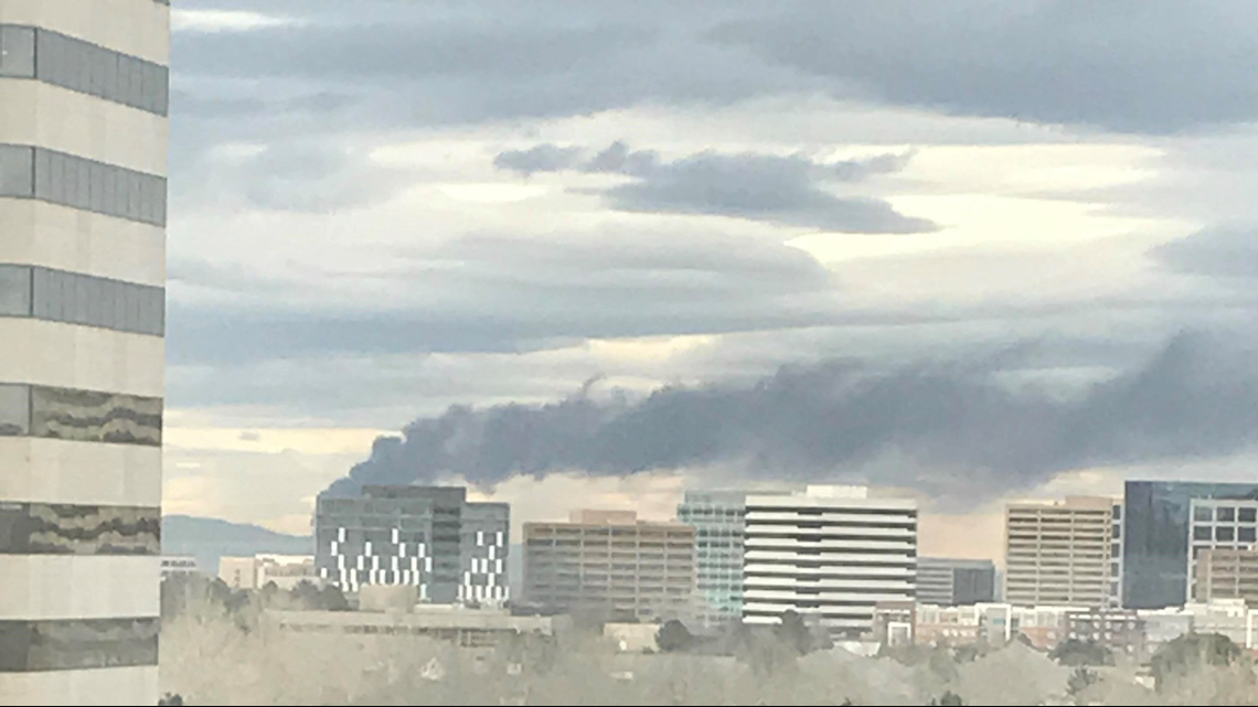 Denver-area scrap yard fire causes massive smoke plume | 9news.com