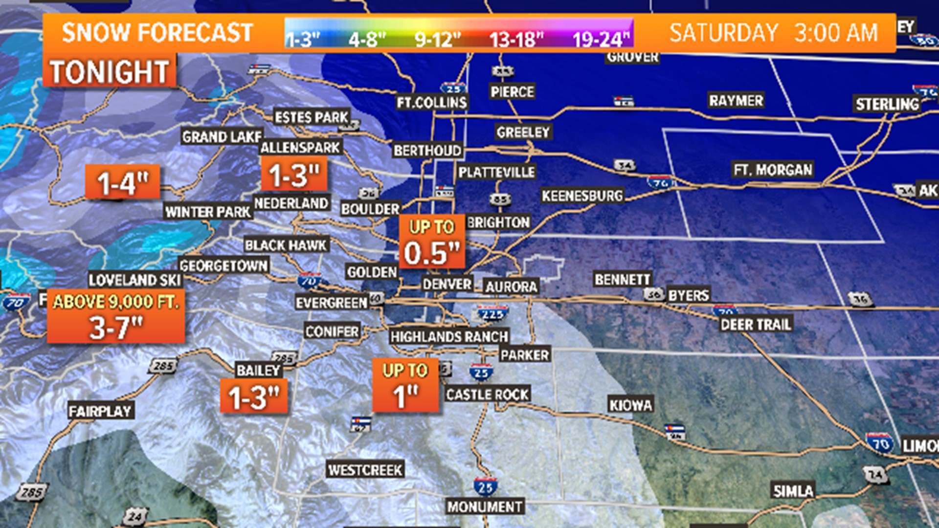 INTERACTIVE RADAR Rain/snow mix, chilly temps come to Colorado