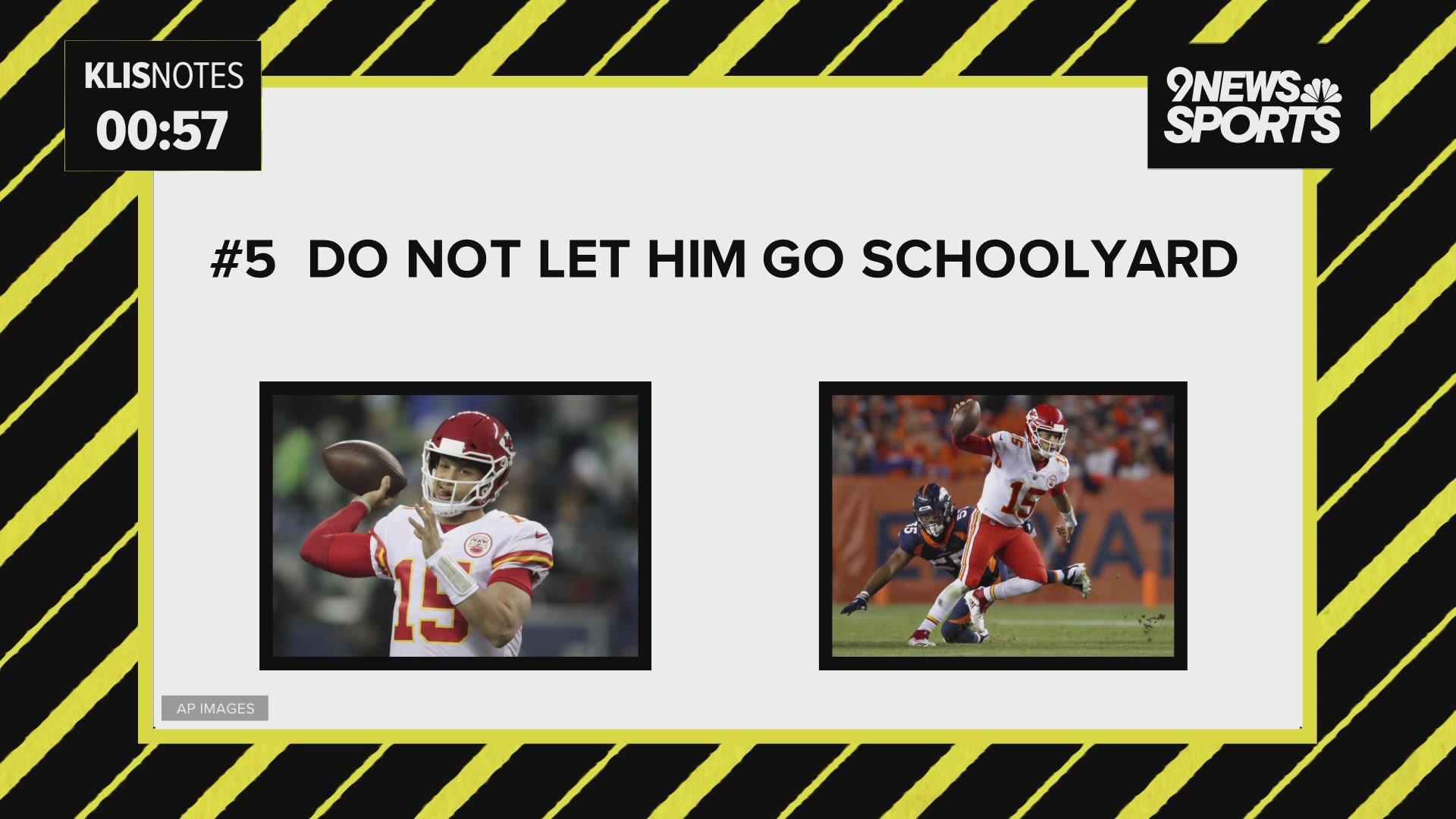 Start with keep Patrick Mahomes II from improvising. He is most dangerous when he draws up plays in the dirt.