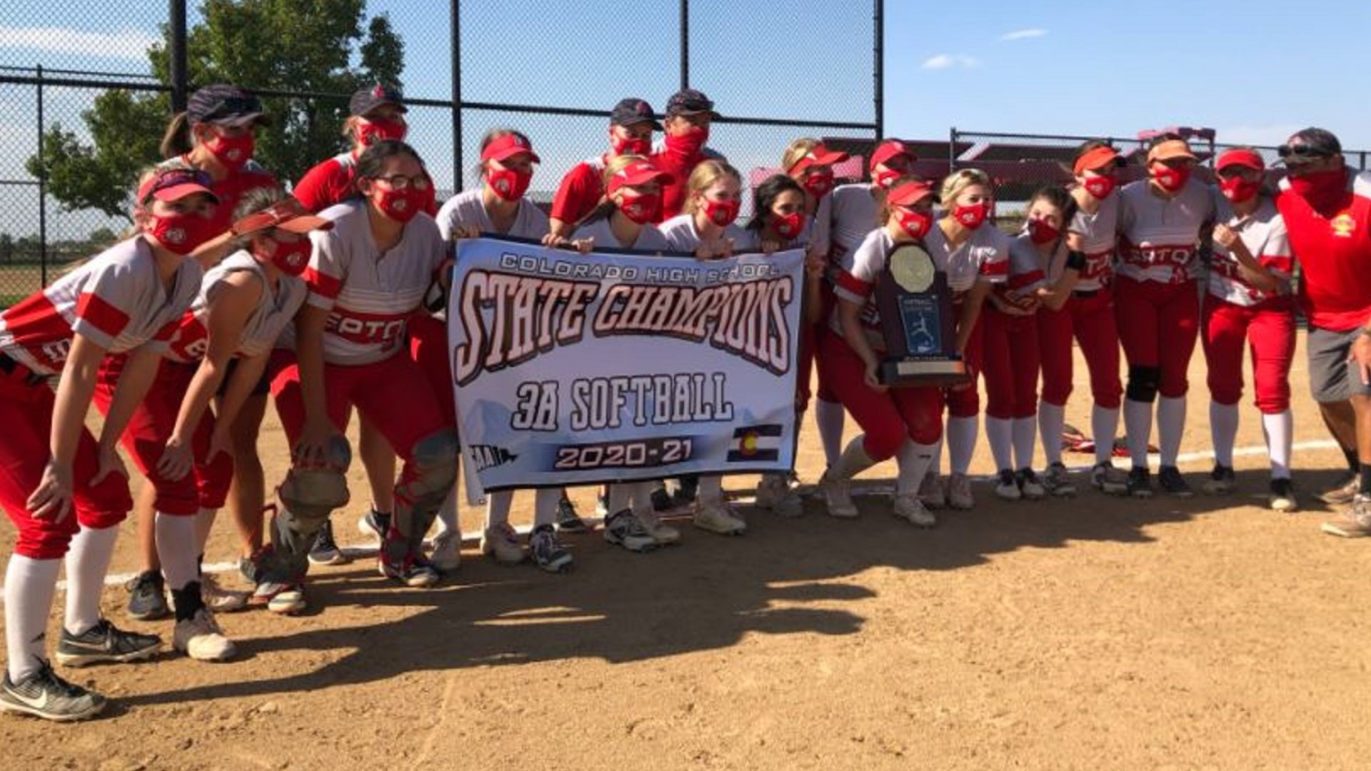 The Reds returned to state for the second time in three years, but this time, they left with the hardware. Eaton beat Lutheran 5-1 for the 3A state softball title.