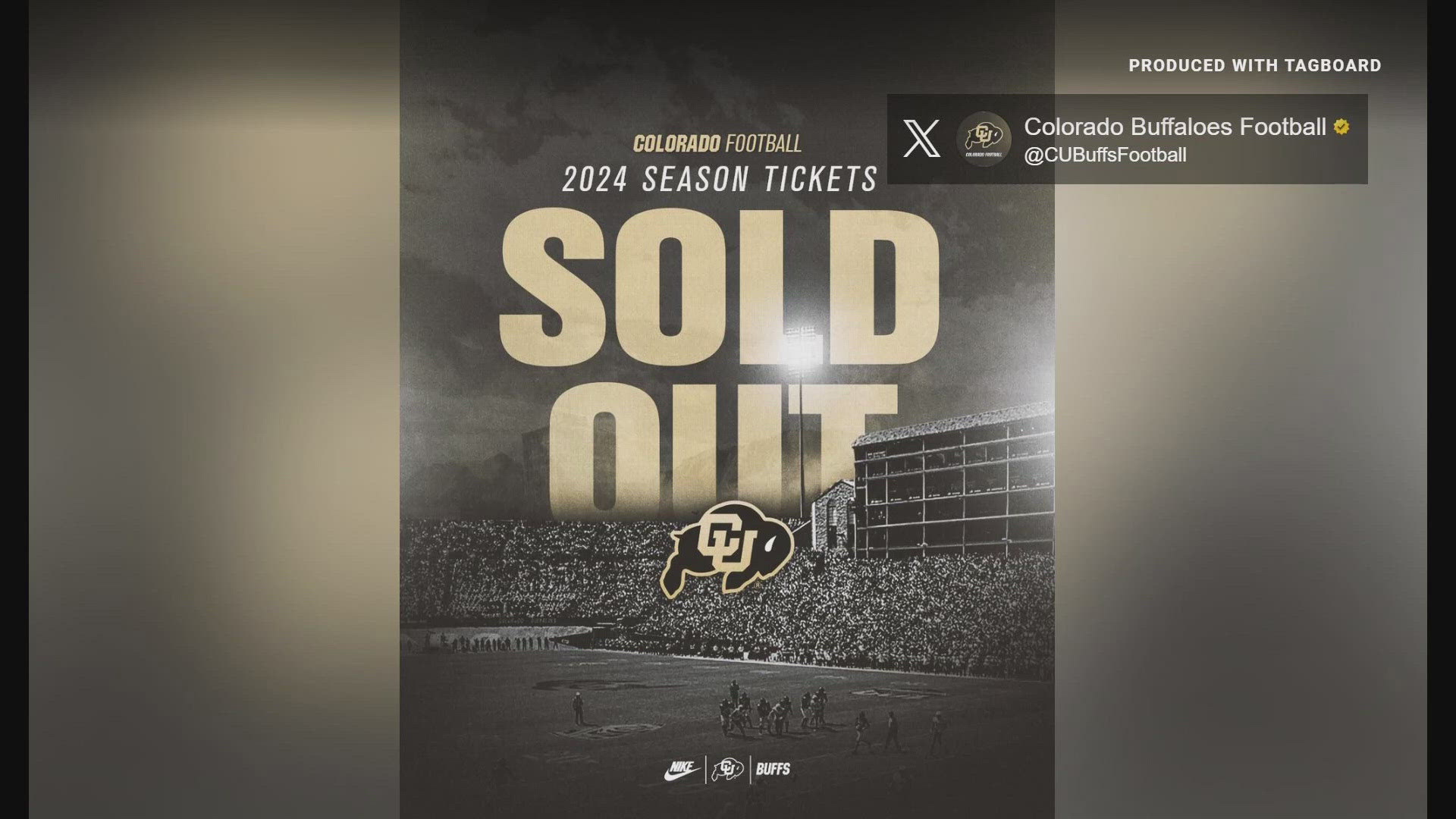 Colorado's season ticket renewal rate finished above 98% for a second-consecutive season under head coach Deion Sanders.