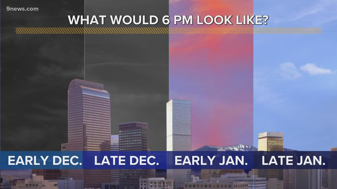 What would permanent daylight saving time look like for Colorado