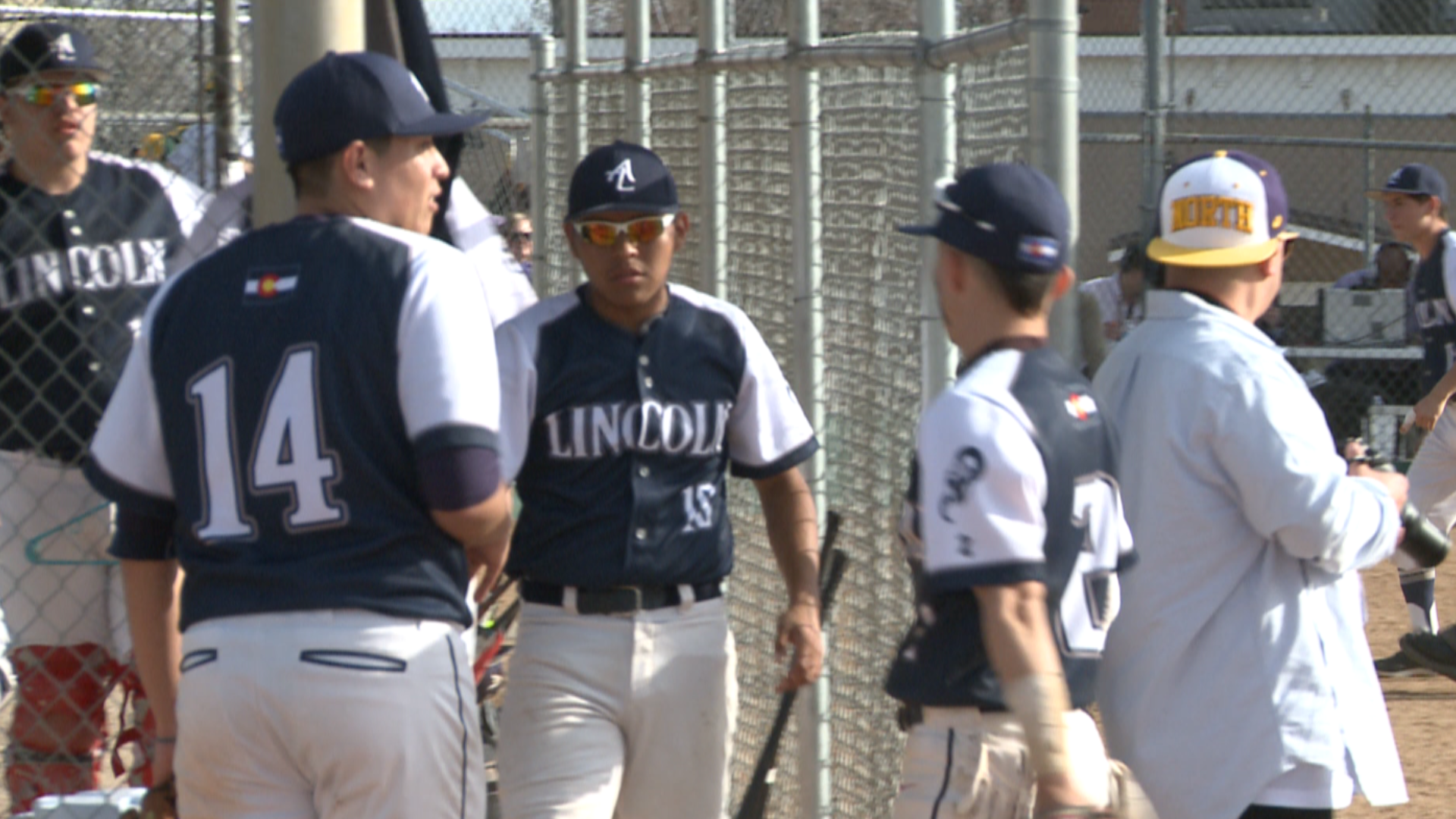 The Lancers fended off the Vikings' comeback attempt on Thursday to take a lead in the Denver Prep League standings.