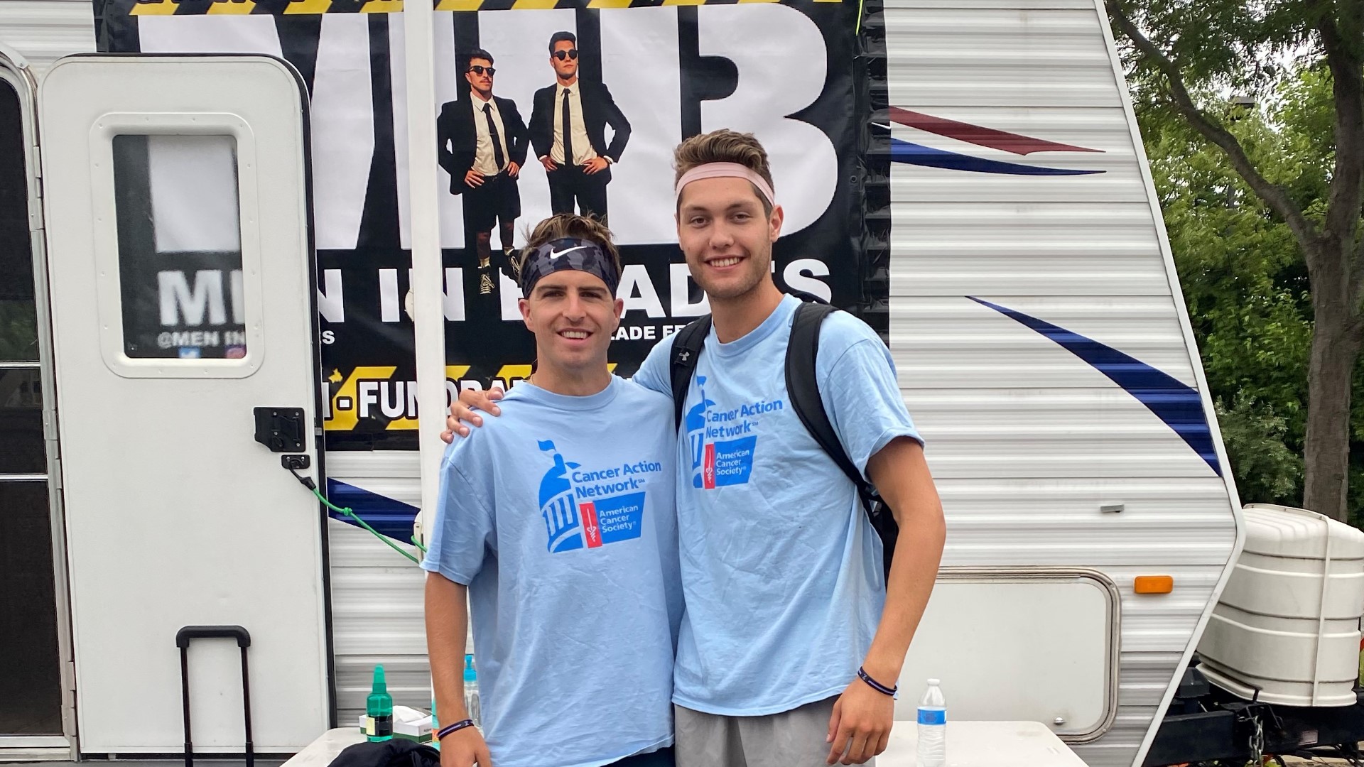Cherry Creek grad Jake Adkins and his UMass Boston hockey teammate Andy Walker roller bladed 1,000 miles to raise money and awareness for American Cancer Society.