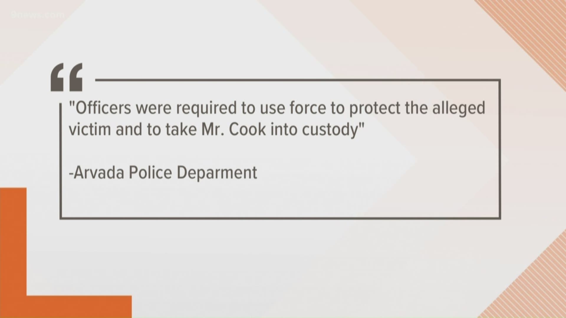 Colorado man claims officer used excessive force during arrest | 9news.com