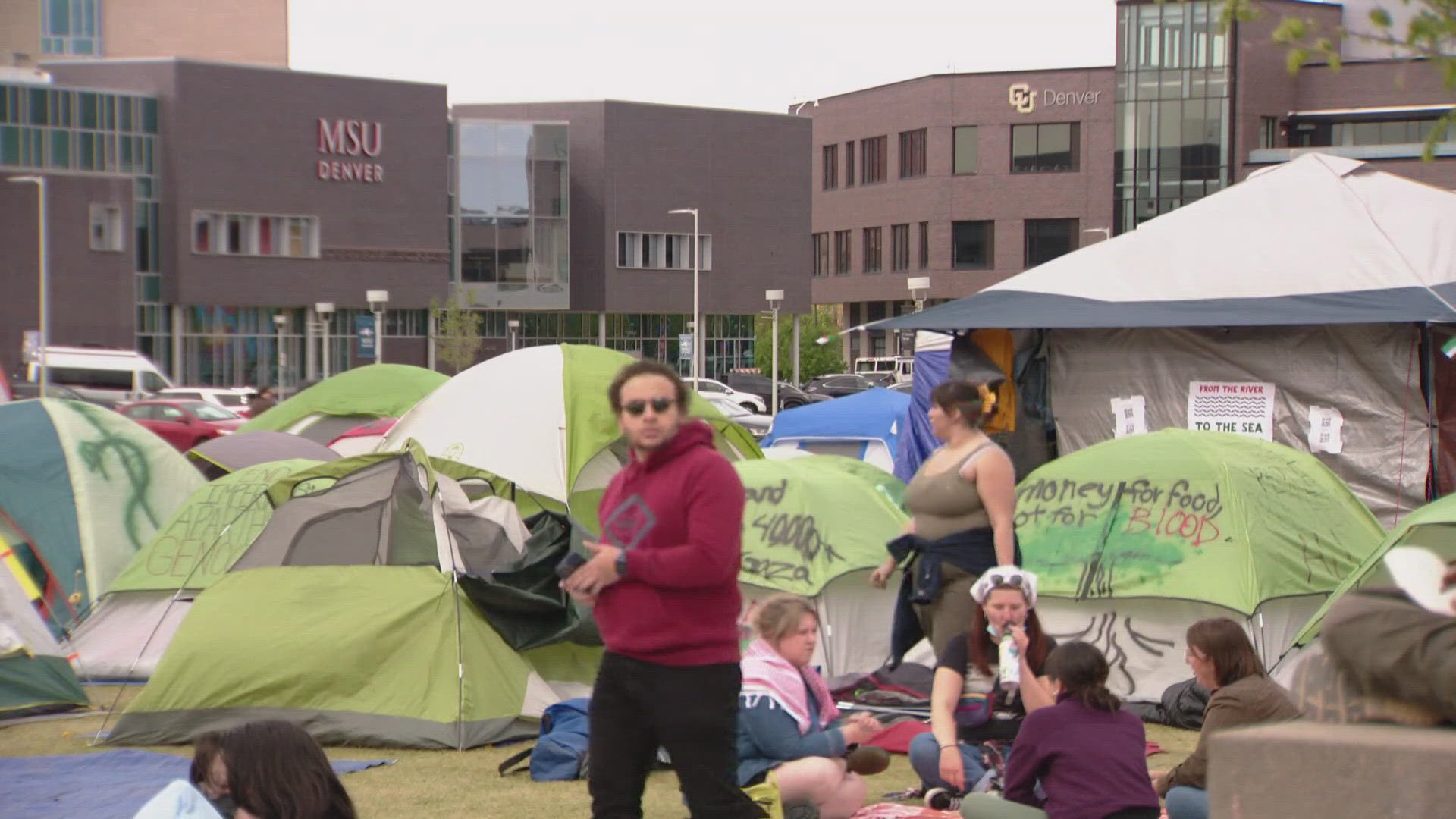 Pro-Palestine protesters have occupied the campus quad in Denver for days. Chief Ron Thomas said Friday he doesn't think there's a legal way to remove their tents.