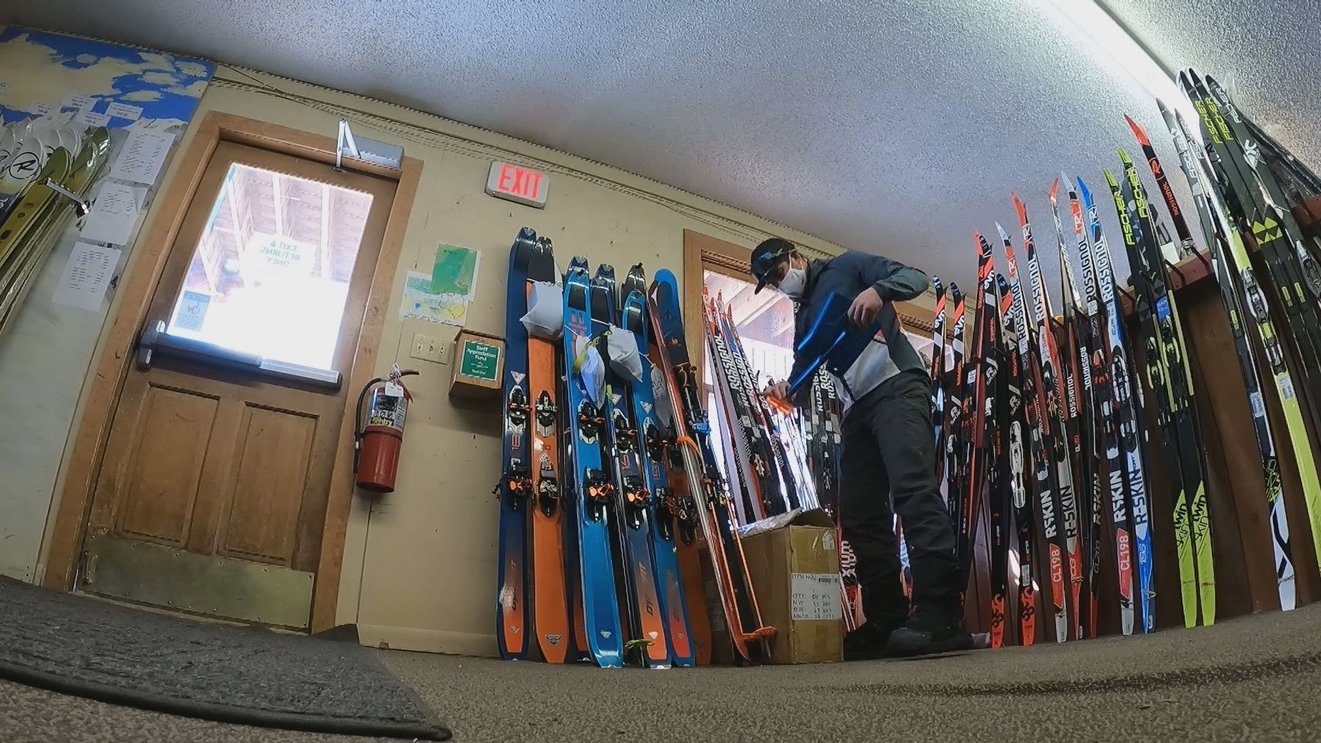 Nordic center near Granby teaching backcountry safety course