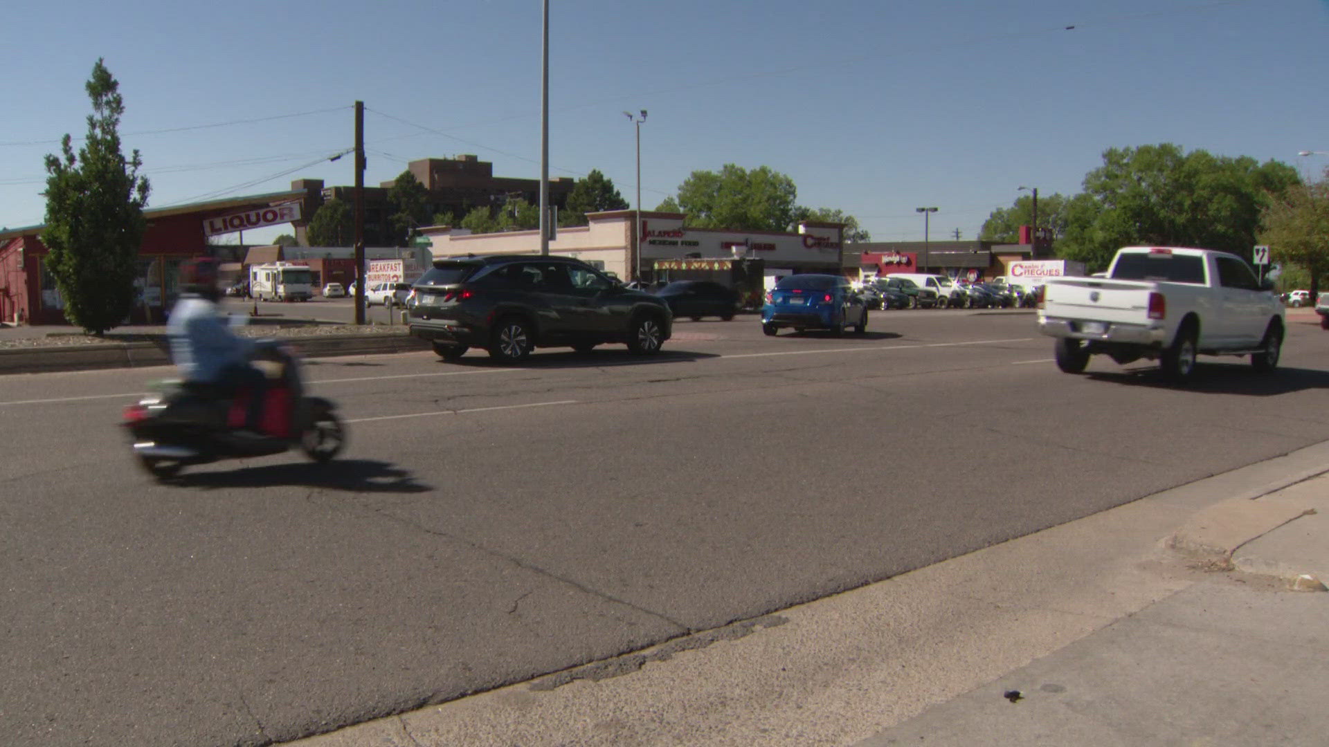 Police said the shooting happened outside a liquor store near the intersection of East Colfax Avenue and Helena Street Friday night.