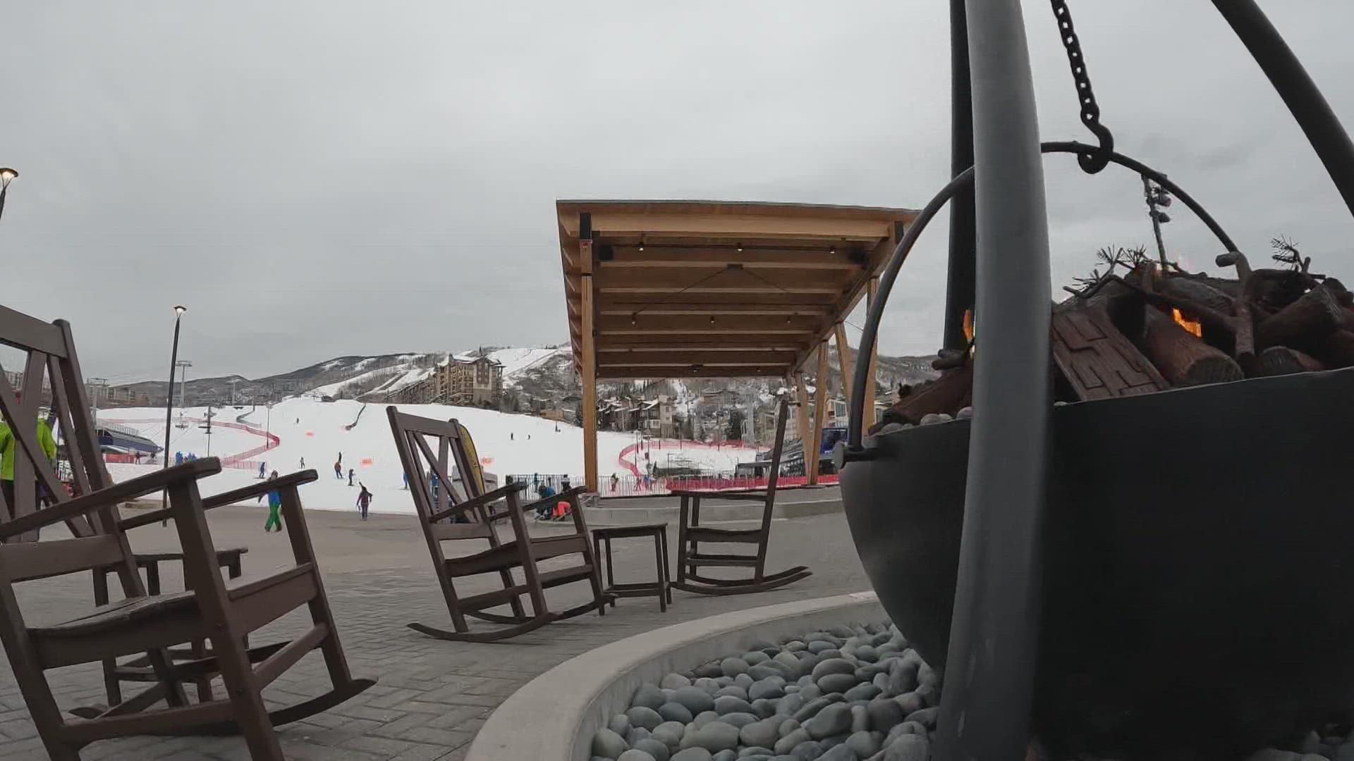 The base area at Steamboat Resort now has an ice rink, new gondola, outdoor stage and eventually a food hall to heat up the ski season.