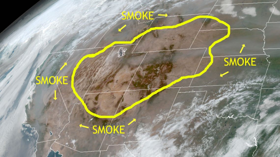 Satellite Images Show Colorado In Smoke Free Bubble 9news Com