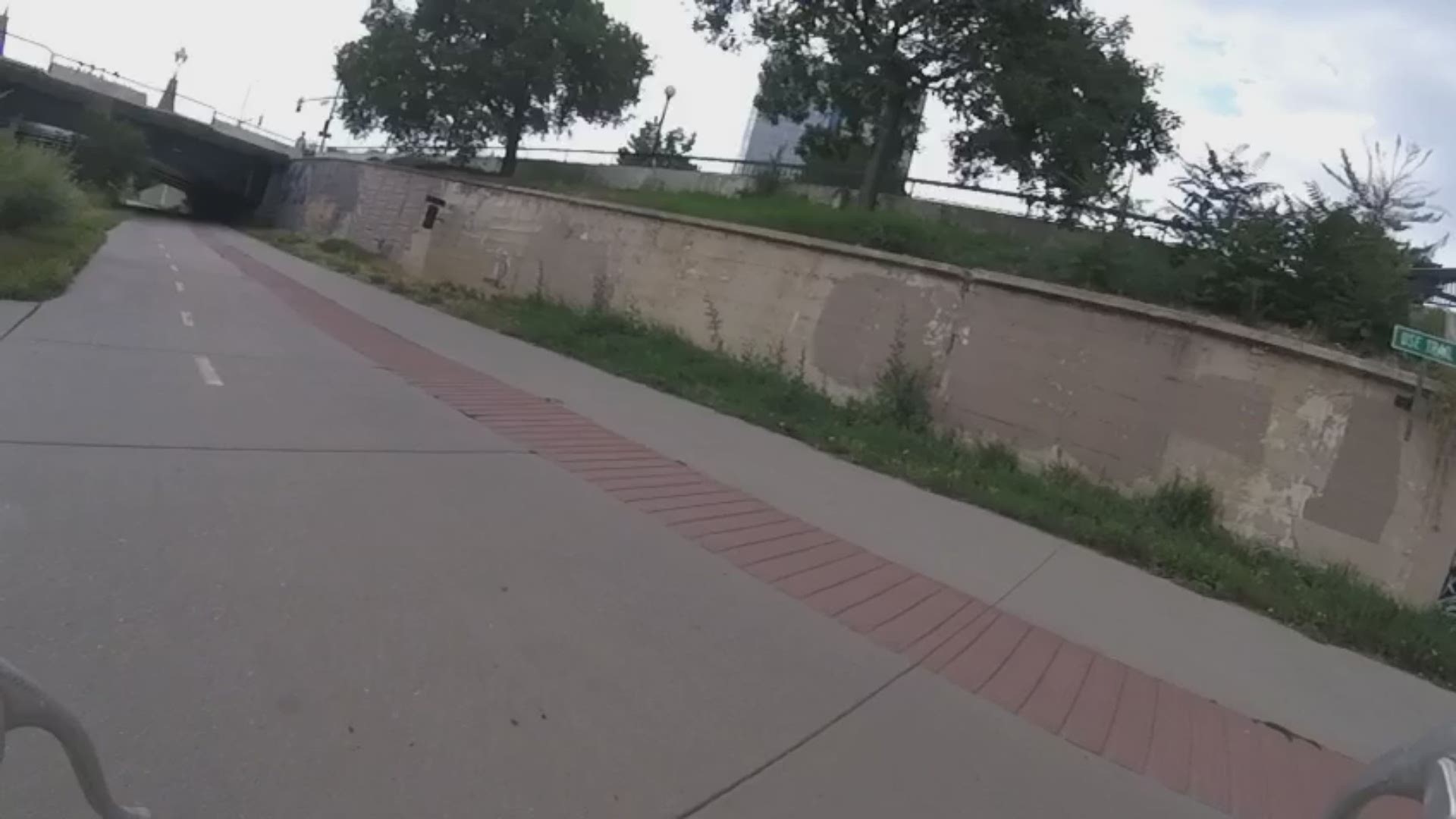 Watch this timelapse of a bike ride on the Cherry Creek bike path to Confluence Park in Denver.