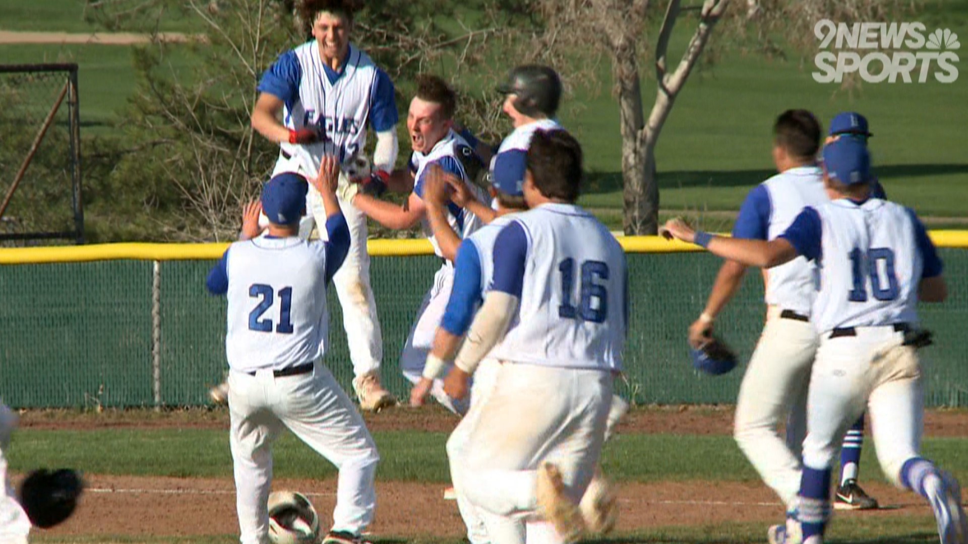 The Eagles scored three runs facing their final out to stun the Grizzlies, 7-6 in their season opener on Thursday.