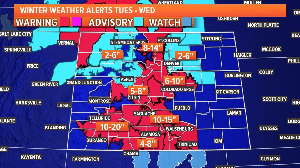 Colorado Snow Forecast Map Get Map Update