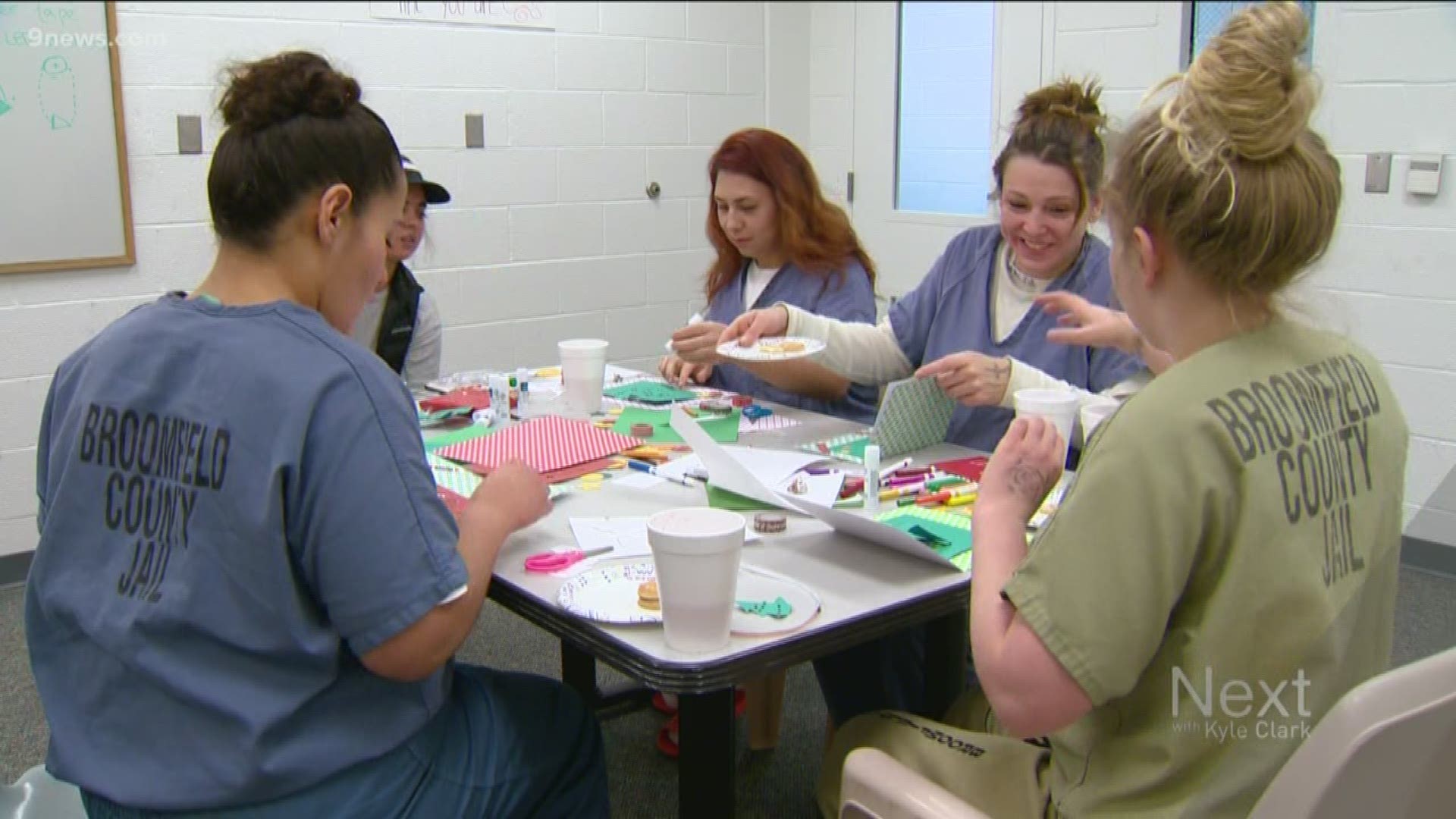 Inmates at the Broomfield Detention Center are working with the library to connect with their families at home for the holidays.