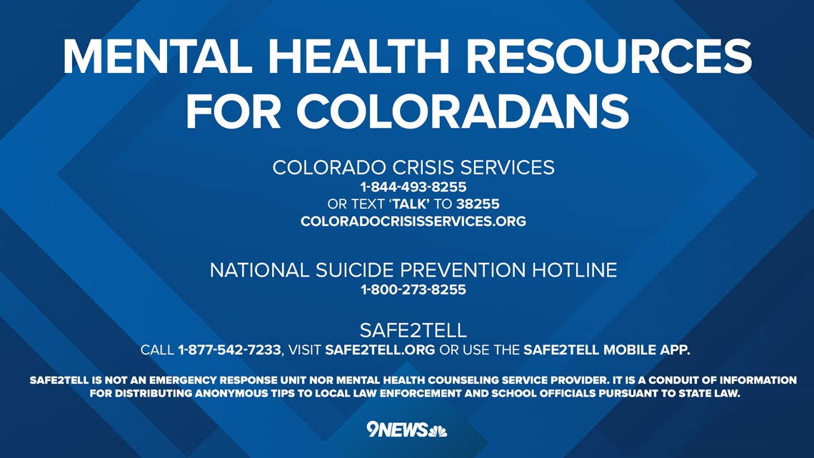 Mental health help and addiction resources for Colorado residents