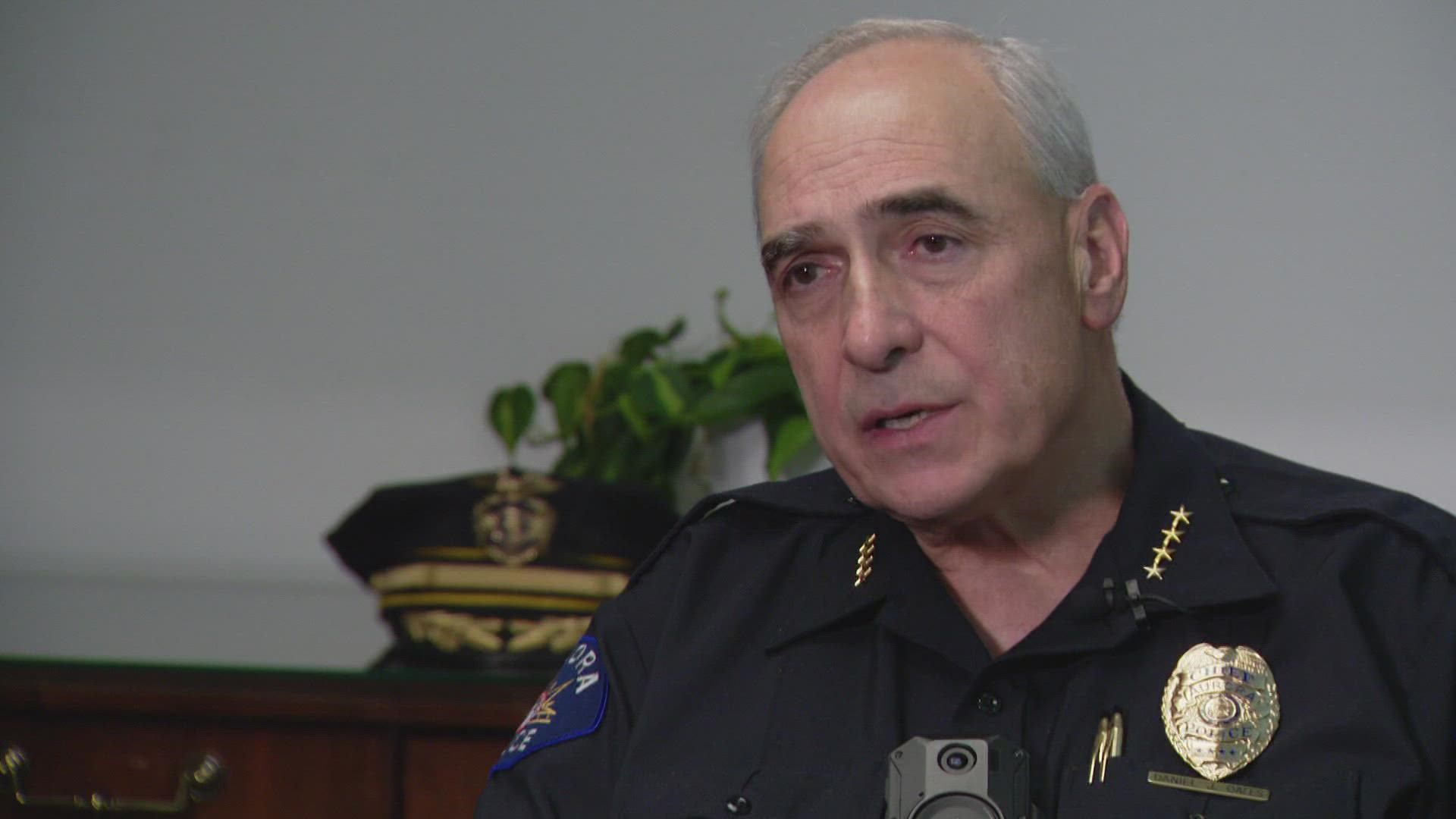 Longtime Aurora Police Chief Dan Oates is back on the job. 9News Crime &Justice reporter Matt Jablow sat down with Oates today to talk about his short-term vision.
