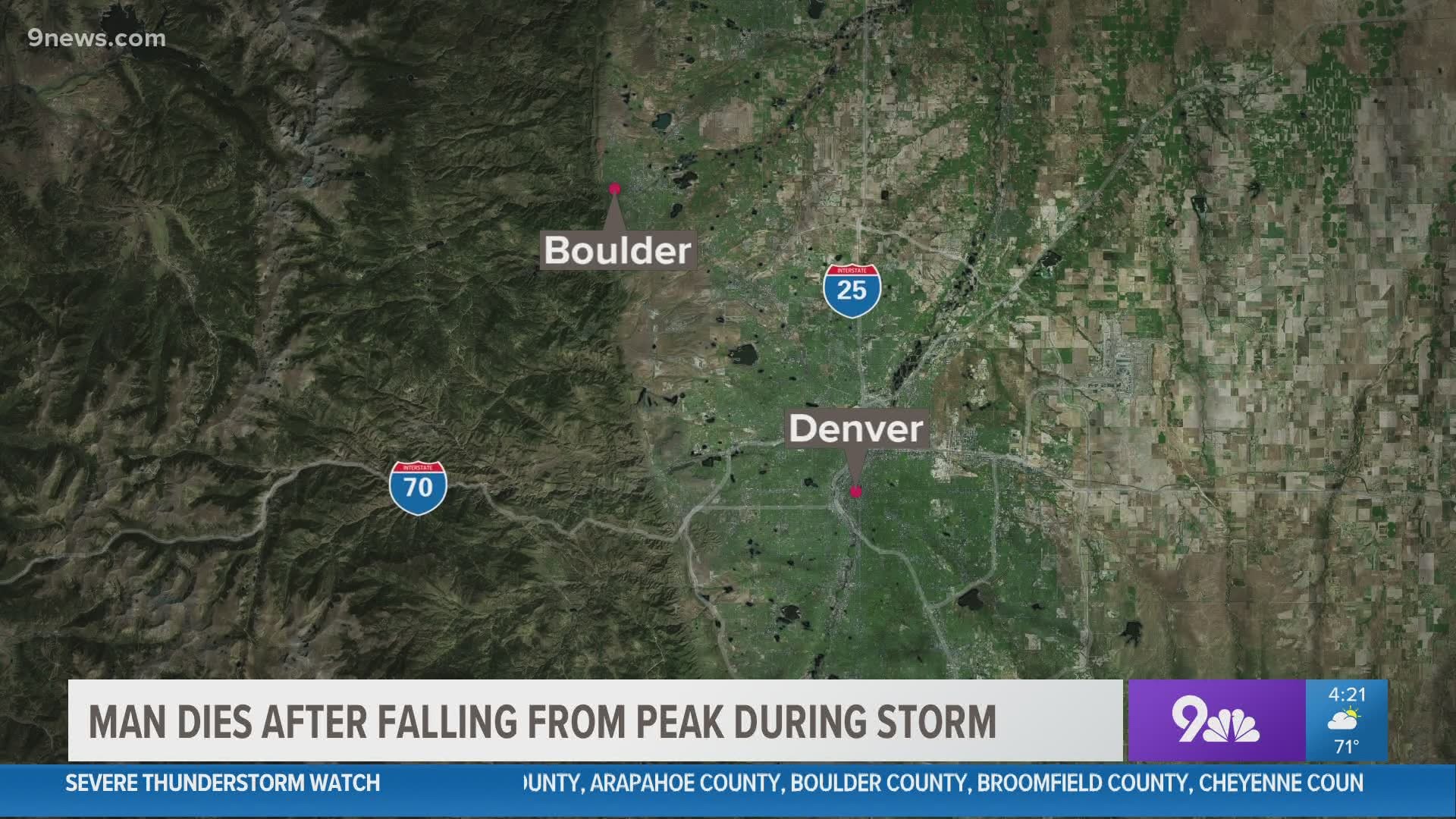 The man and a 19-year-old woman got stuck near the summit of the prominent peak in Boulder.