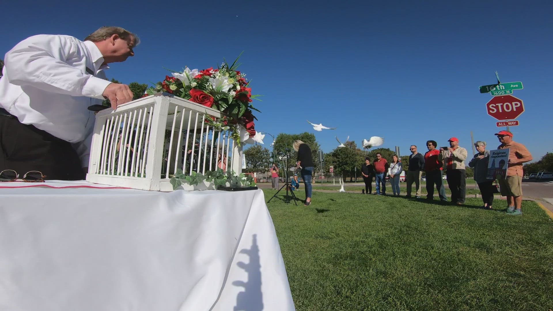 Today, the community remembered those impacted by gun violence in or around East High School last school year.