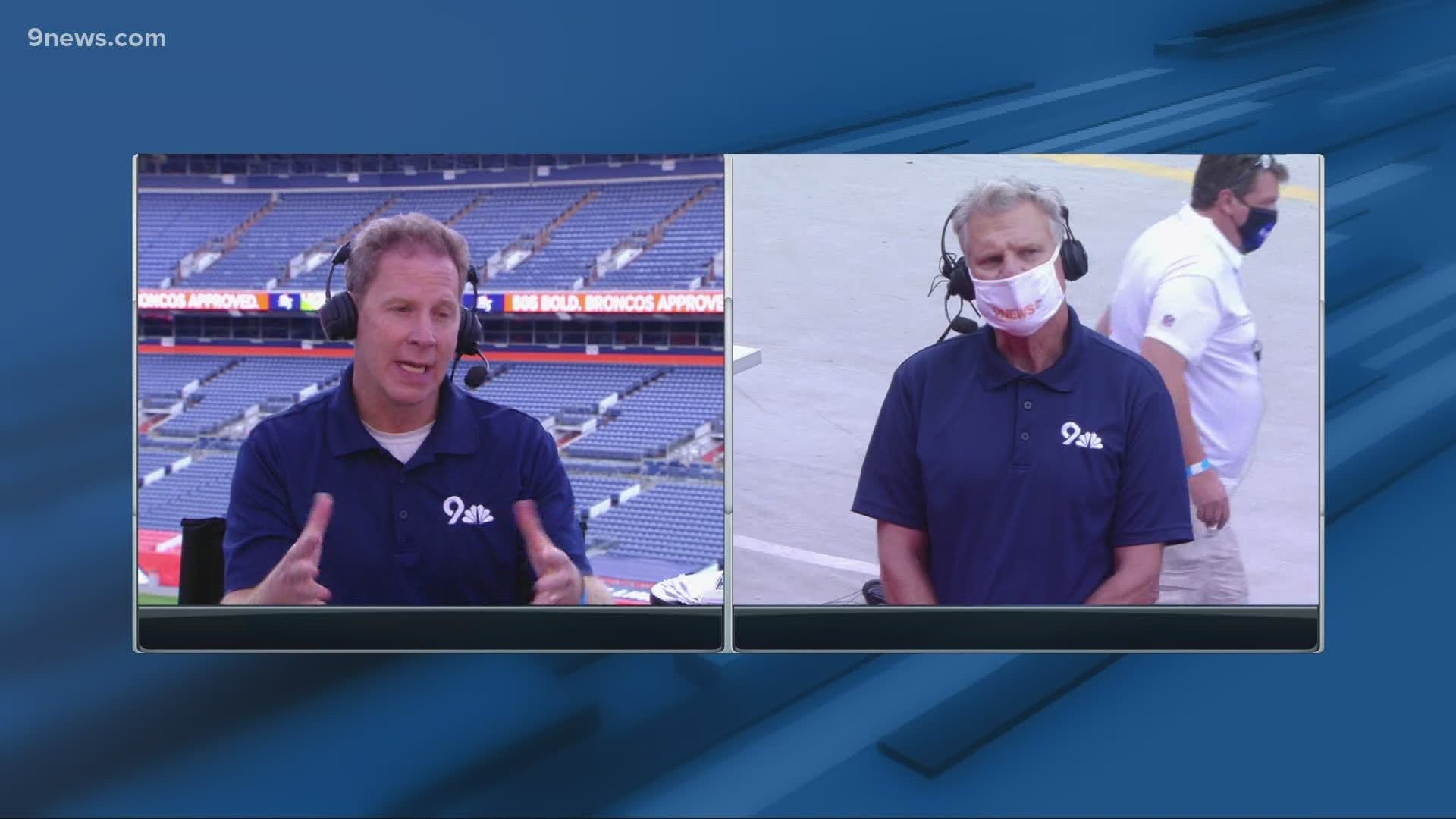 Rod Mackey and Mike Klis discuss the Denver Broncos' practice at Empower Field at Mile High on Saturday.