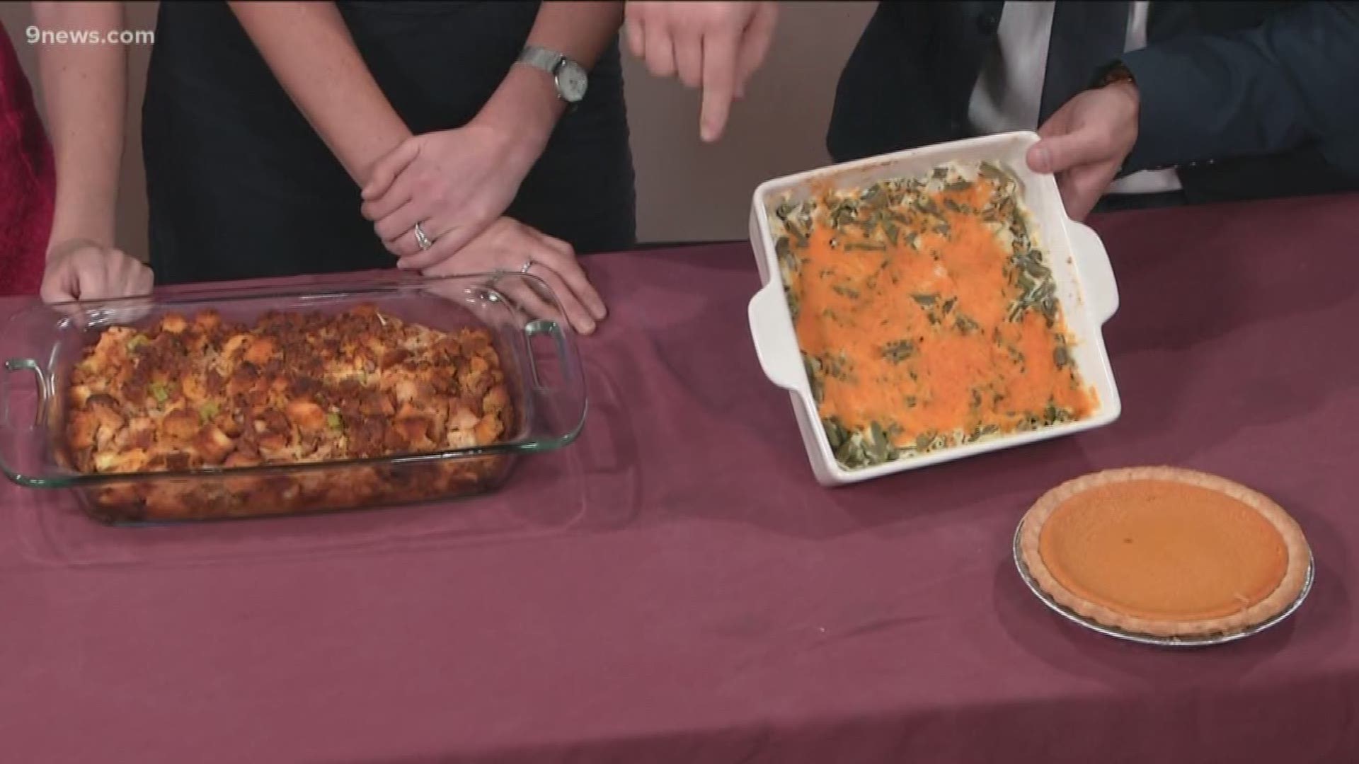 9NEWS is getting into the holiday spirit ahead of Thanksgiving. On Sunday morning, Jon, Kylie, and I shared our favorite side dishes. Here are our recipes.