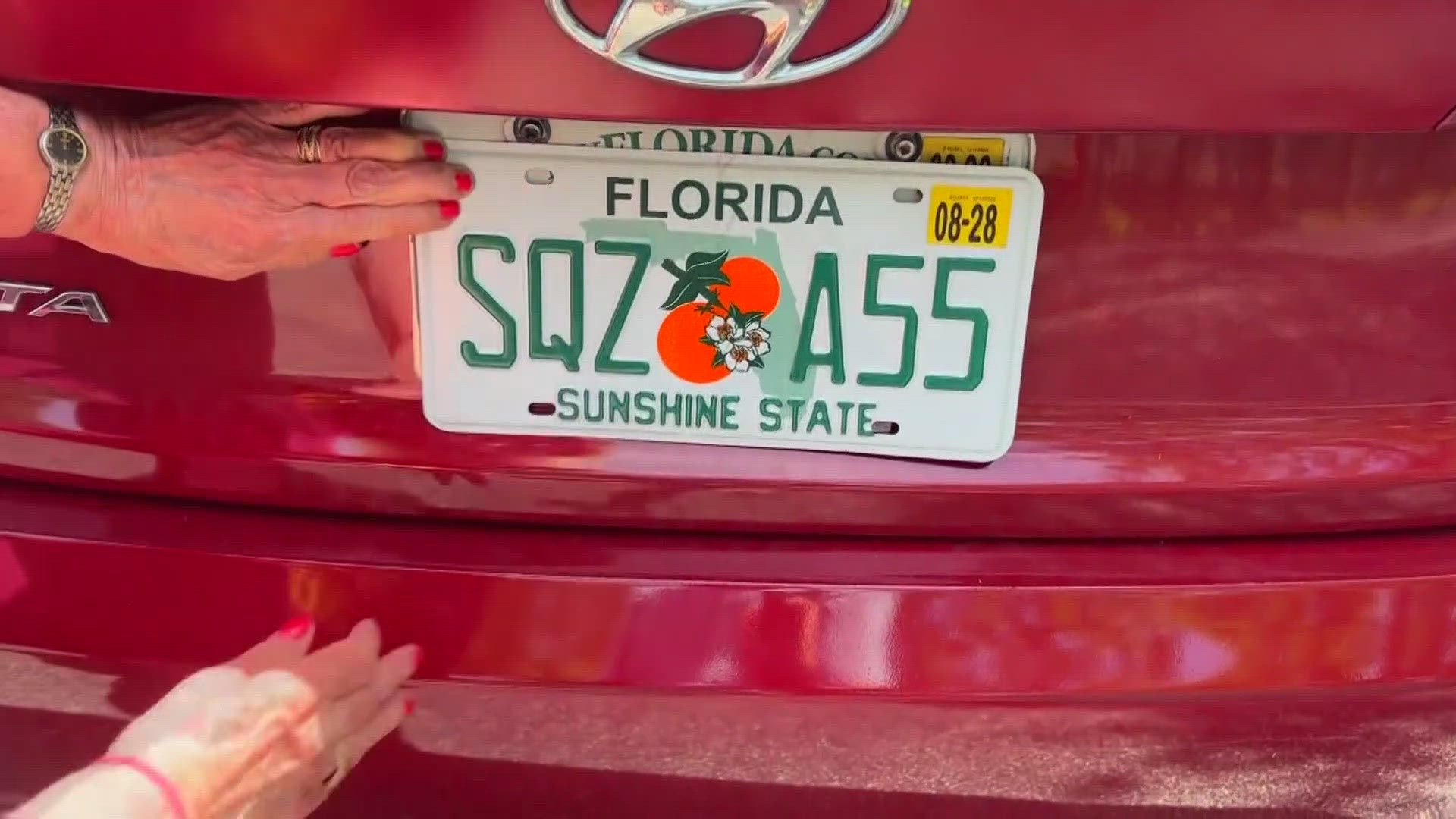 Woman's new license plate carries an unexpectedly risqué message