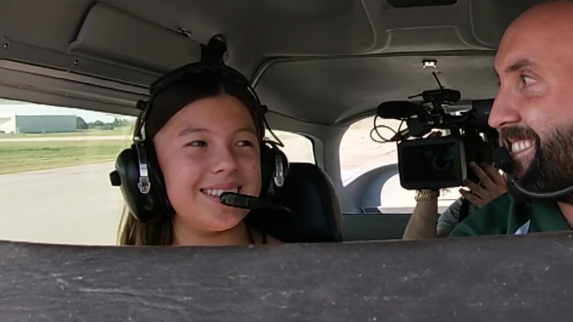 An 11-year-old from Bismarck, North Dakota is soaring to new heights through the Girl Scouts organization.