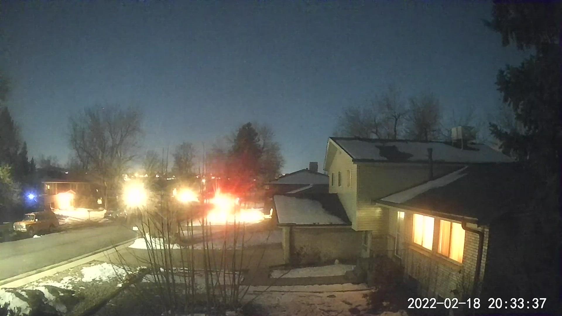 The American Meteor Society said they received 30 reports of a fireball seen over Colorado on Saturday, which is a type of meteor. This video comes from Arvada.