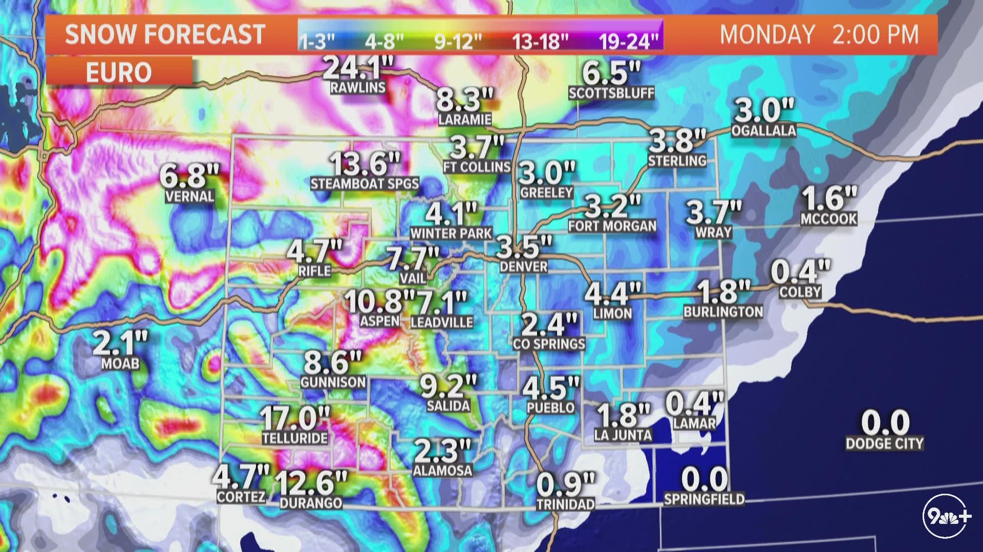 Meteorologist Keely Chalmers has the details of what to expect with this weekend's storm.