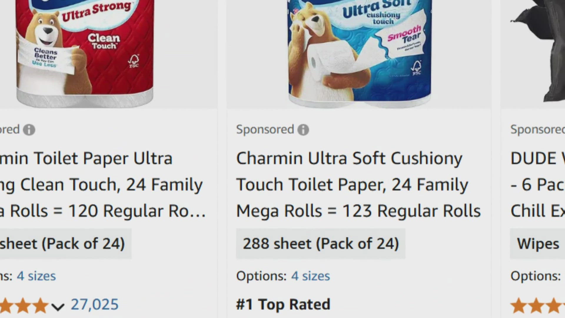 A nonprofit consumer advocacy organization studied Amazon's search results for 50 products and found many sponsored results.