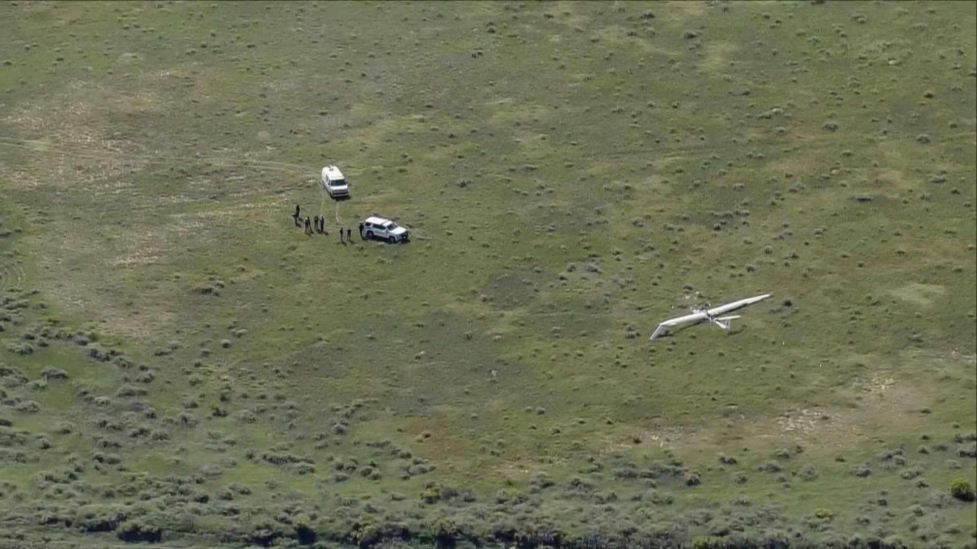 The plane crashed in a field south of Soapstone Prairie Natural Area in northern Larimer County.
