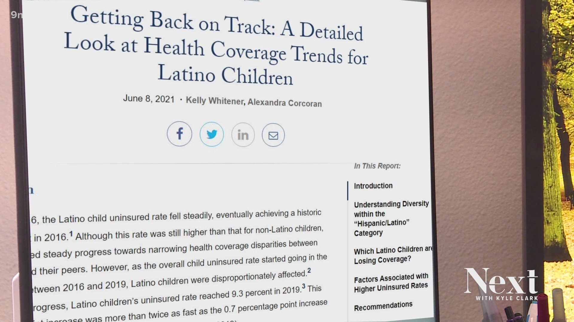A study out of Georgetown University shows disproportionate uninsured rates in Latino children in the United States. What does the disparity look like in Colorado?