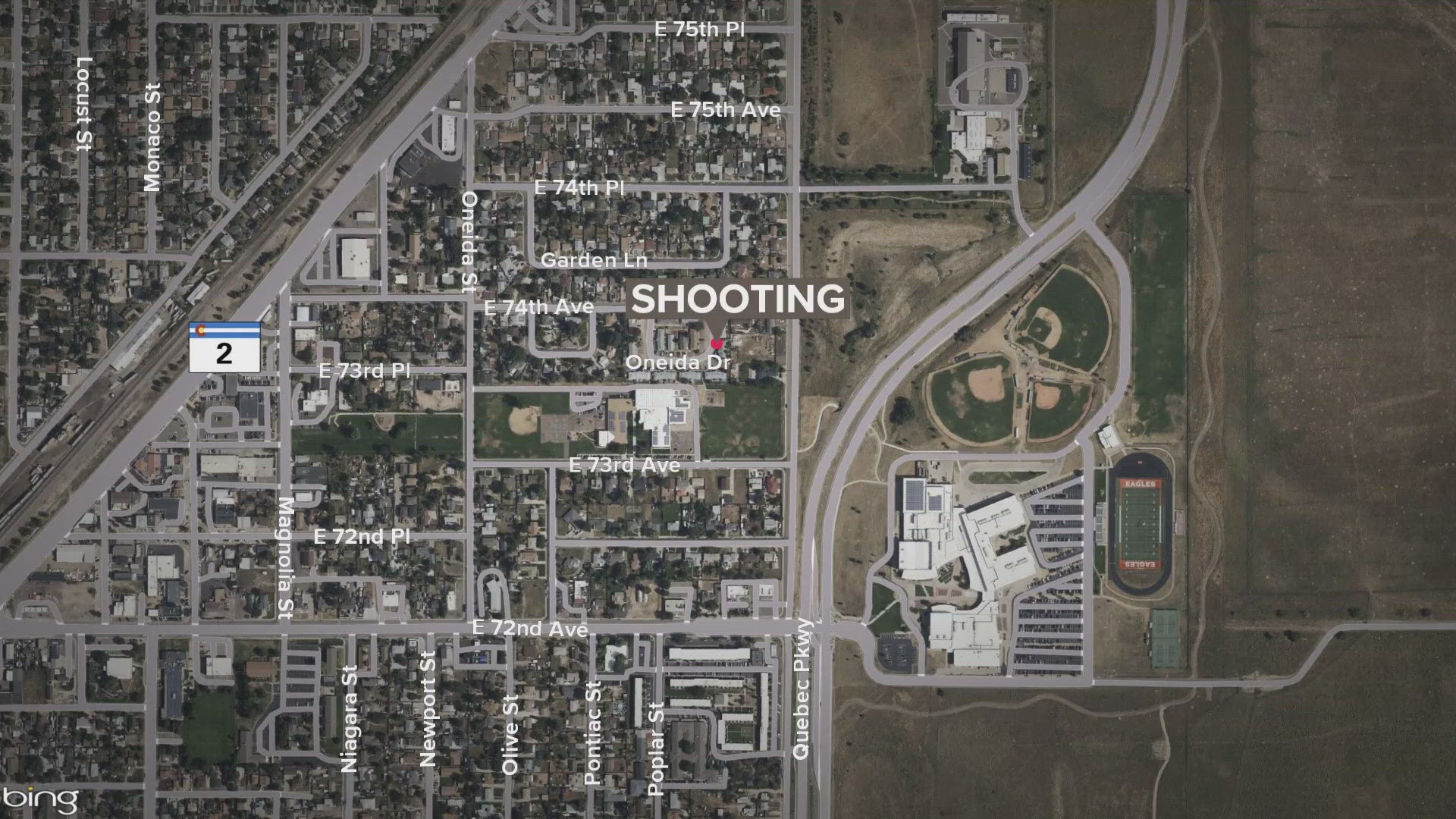 A woman was killed and two other people were wounded in a Friday morning shooting in Commerce City.