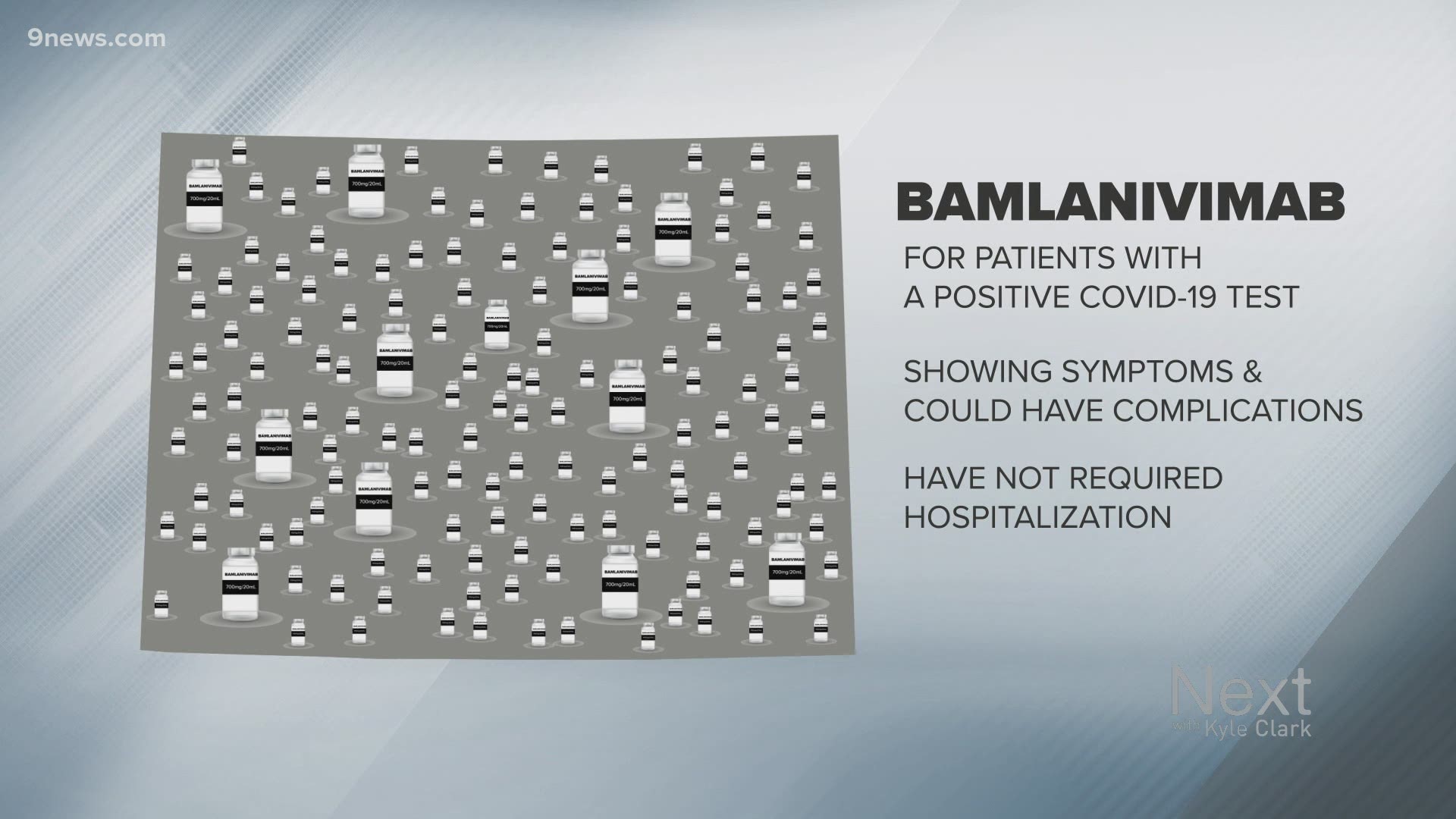 The state has received 3,000 doses of Bamlanivimab, a monoclonal antibody therapy. The process can be complicated but the hope is it cuts down on hospitalizations.