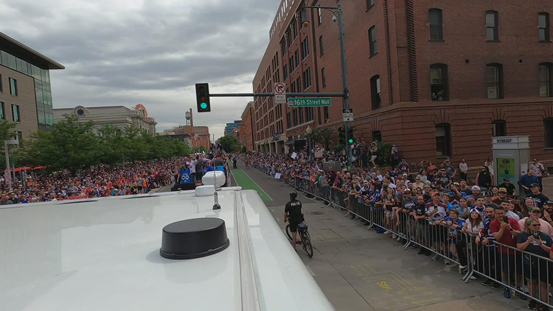 Watch the entire Avalanche Stanley Cup parade from the top of one of the fire trucks