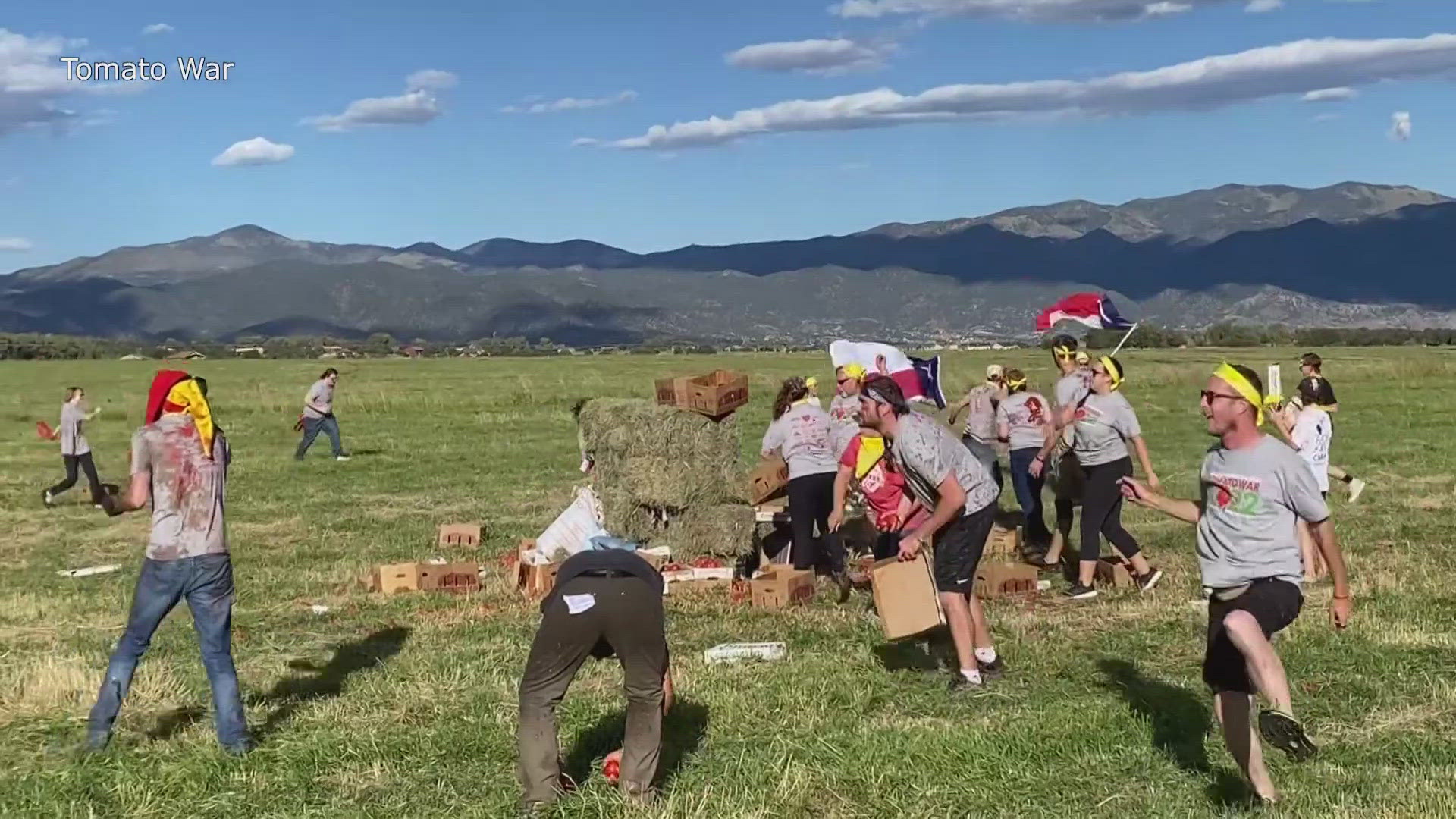 Coloradans will take on Texans Saturday for a good old-fashioned tomato throwing competition.