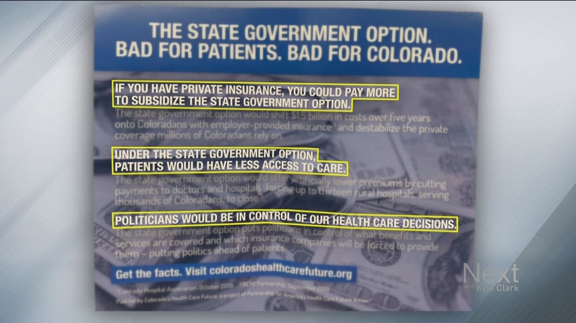 New Mailer Criticizes Public Health Option Colorado Lawmakers Will