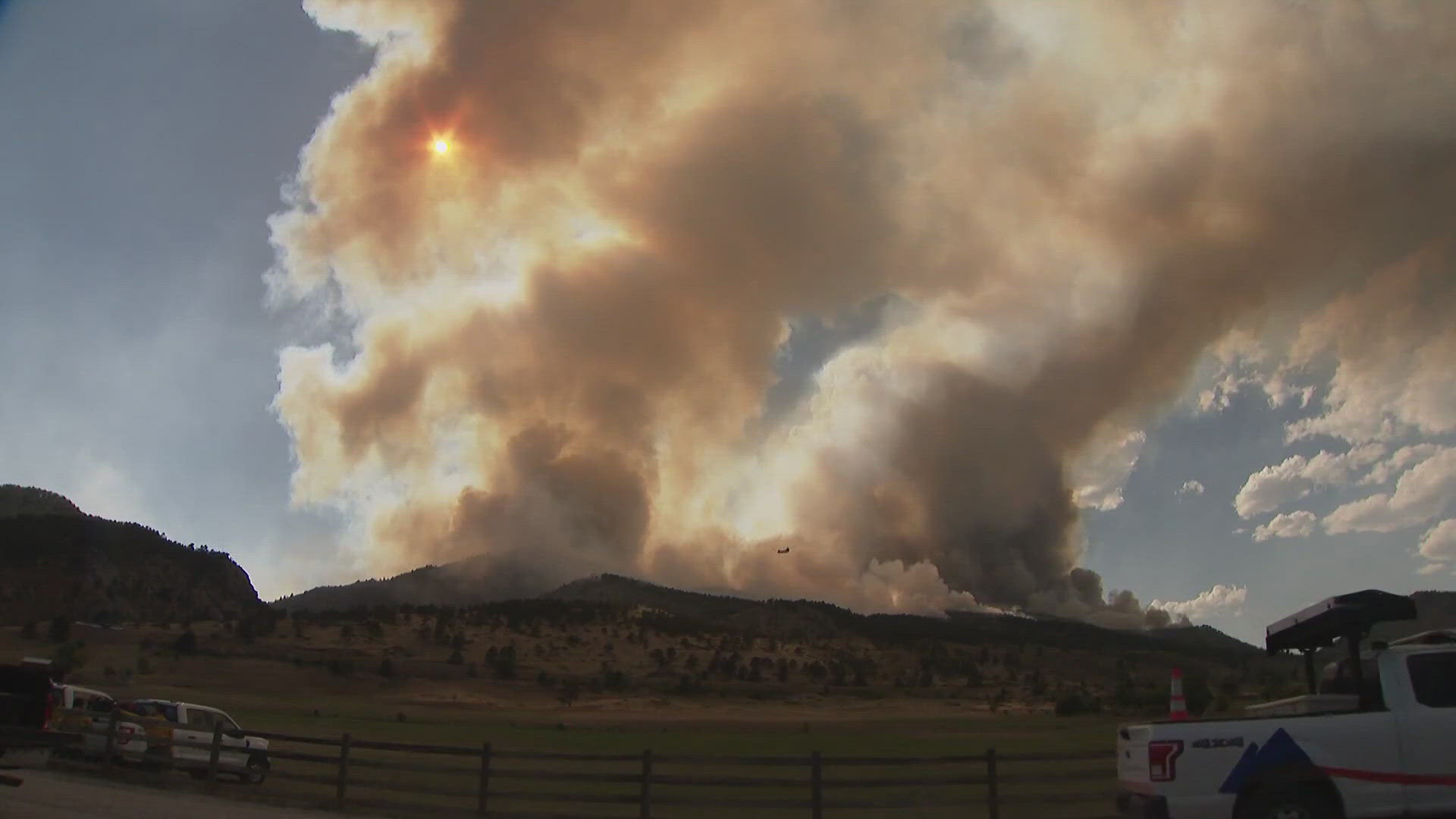 The fire west of Loveland destroyed dozens of homes and caused evacuations and road closures.