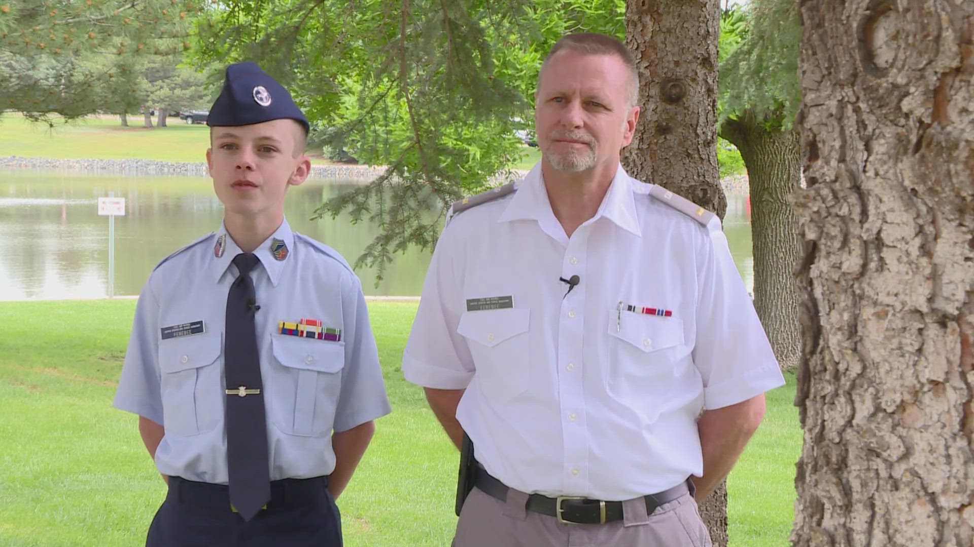 One cadet went the extra couple thousand miles to recognize the men and women who gave their lives for their country.
