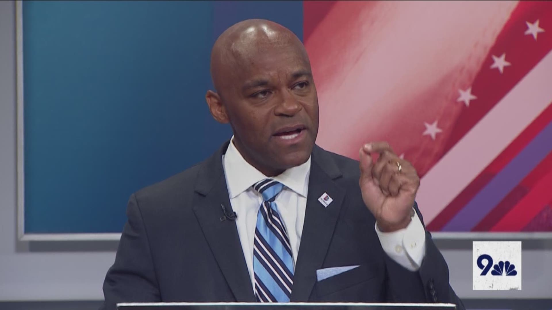 Incumbent Mayor Michael Hancock discusses whether he thinks Jamie Giellis is prepared to be mayor during a 9NEWS mayoral debate ahead of the June 4 runoff election.