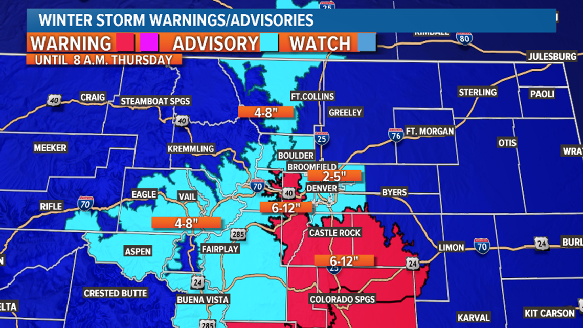 Why There's A Difference In Snow Forecasts Around The Denver Metro Area ...