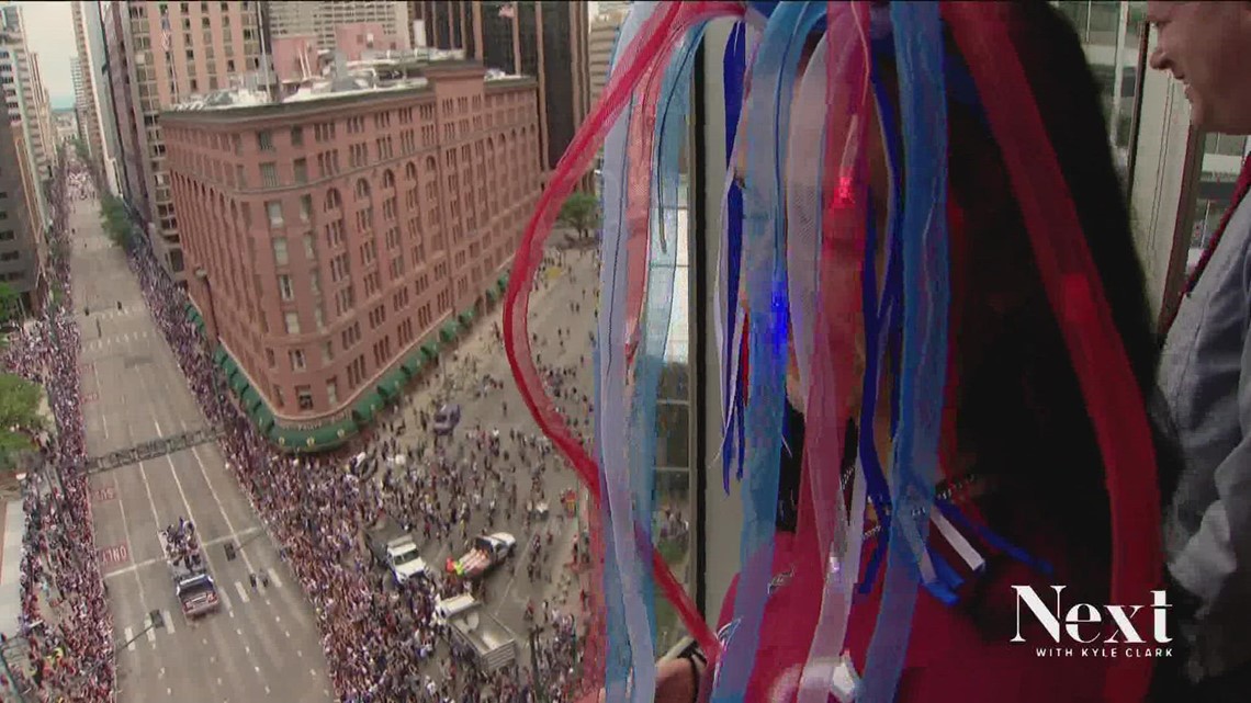 The best way to watch the Avalanche parade? From above