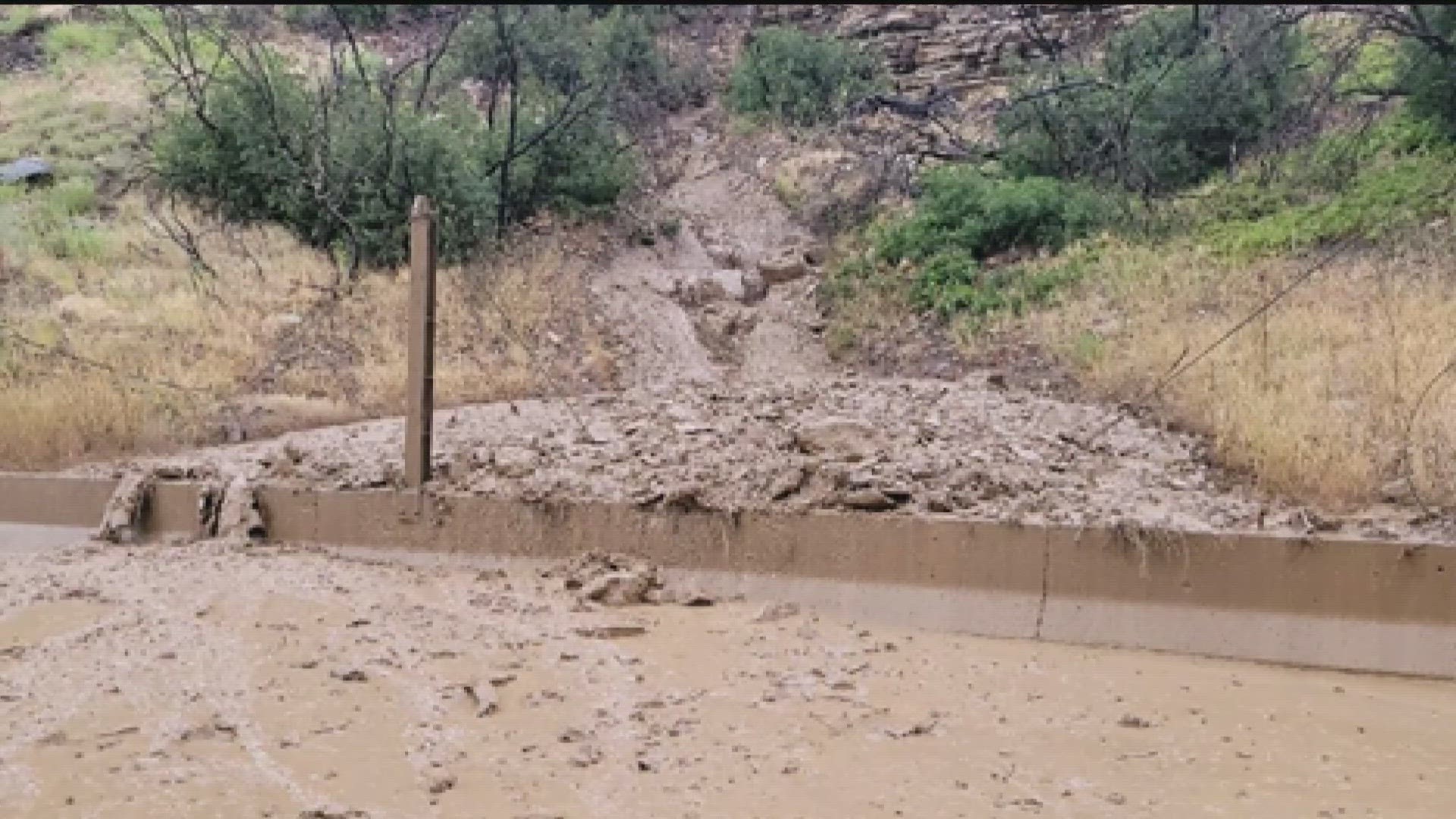 It was the first mudslide-related closure there in two years.