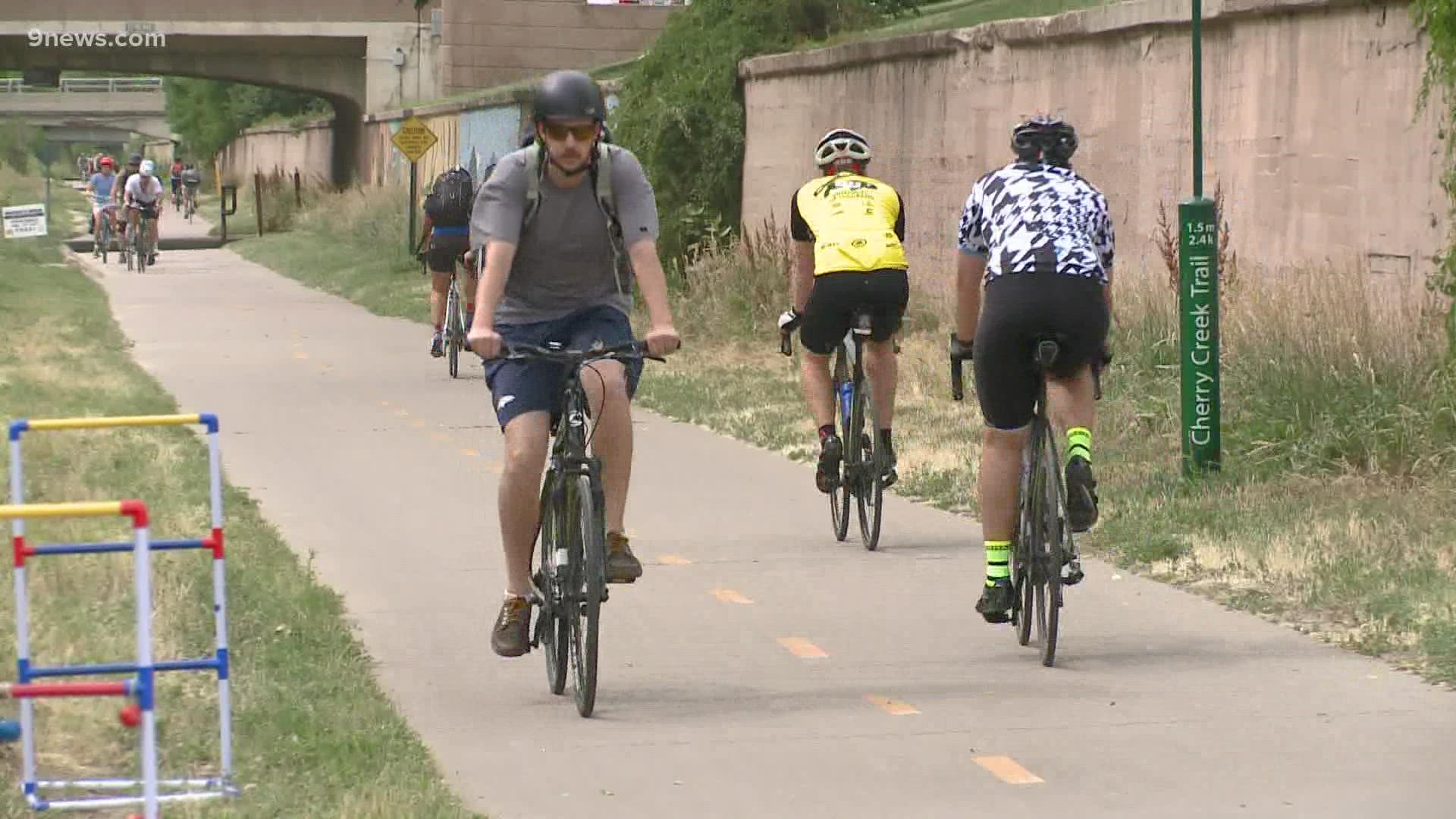 The theme for this year's event is "Get Back in the Saddle," with more than 100 stations around the Denver area.
