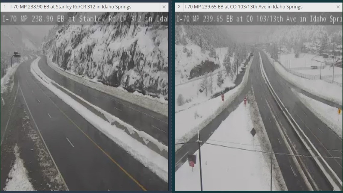 CDOT I70 mountain corridor still slushy and slick