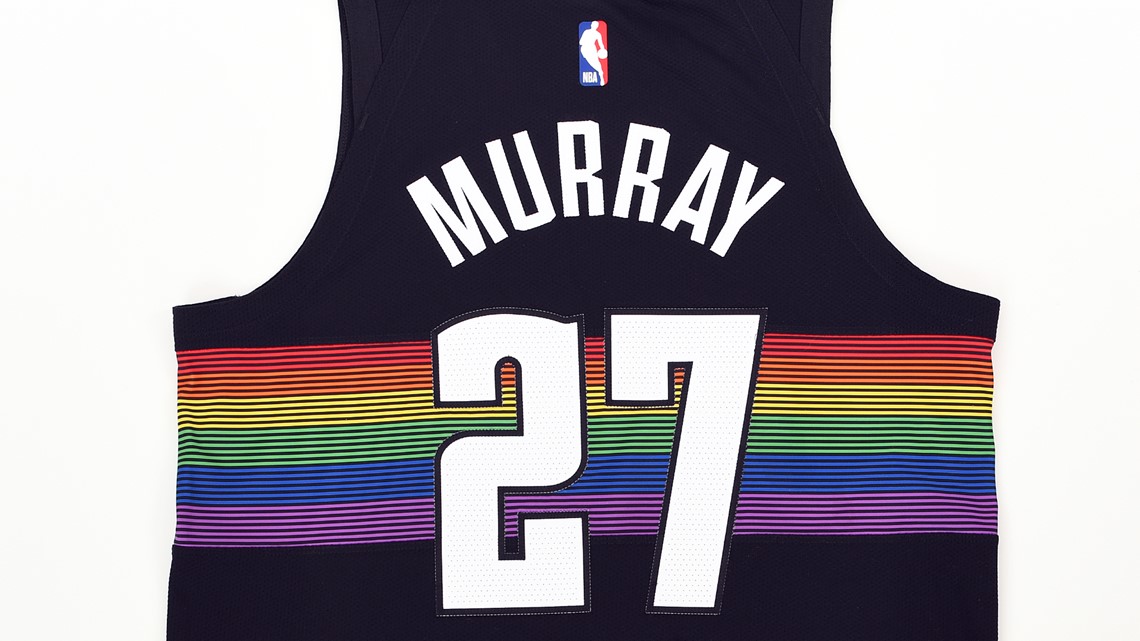 denver nuggets rainbow jersey